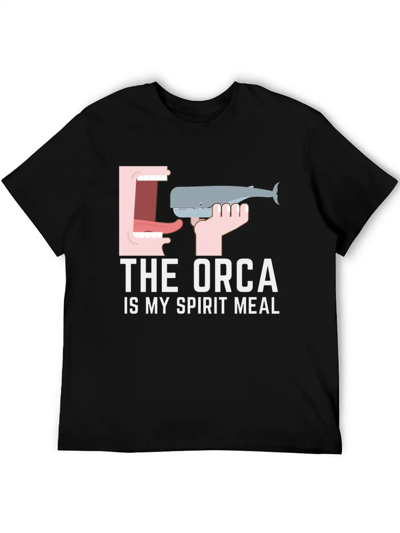 The Orca Is My Spirit Meal Comfortable Minimalist Graphic Tee – Summer Style Essential