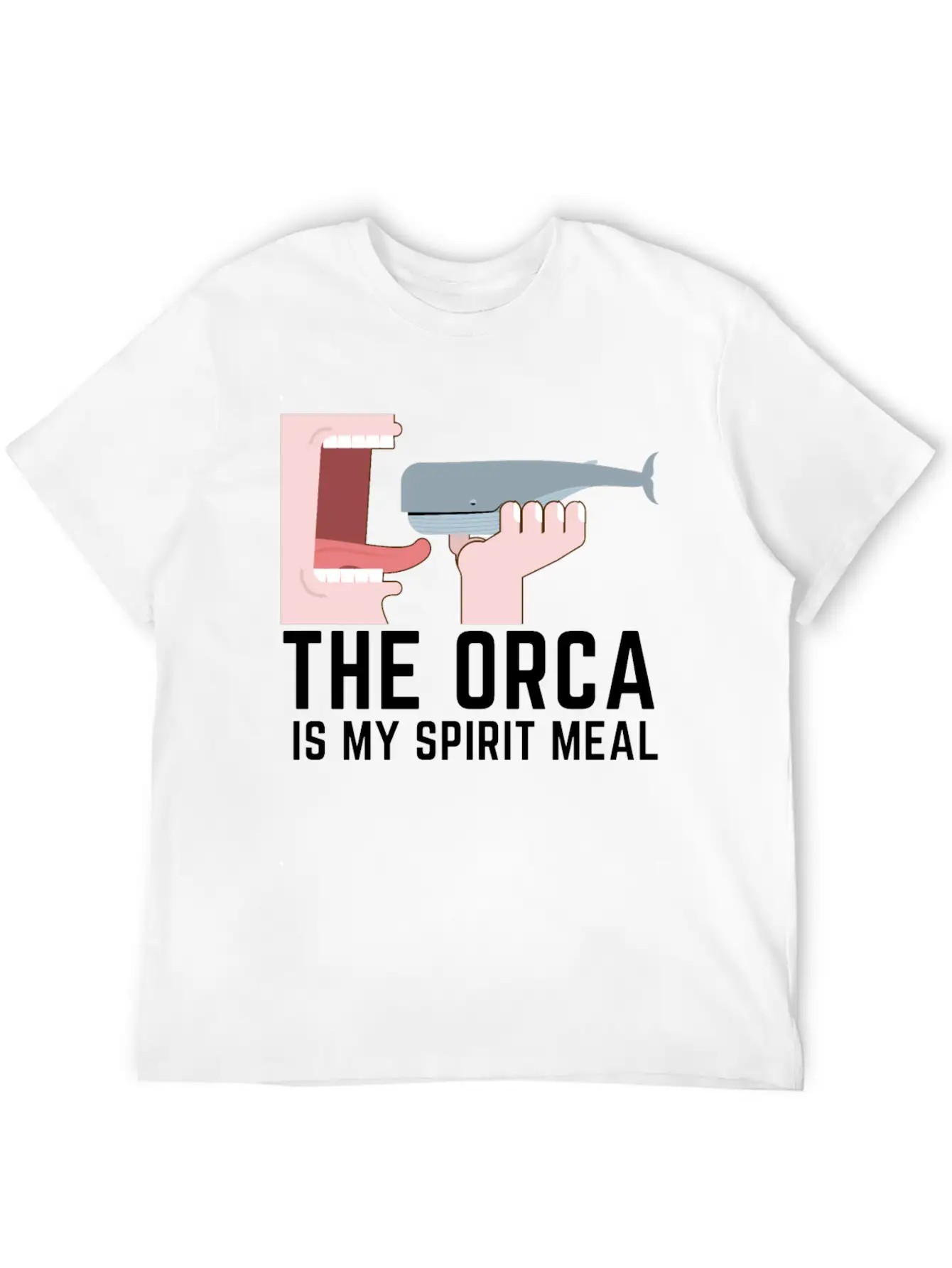 The Orca Is My Spirit Meal Comfortable Minimalist Graphic Tee – Summer Style Essential
