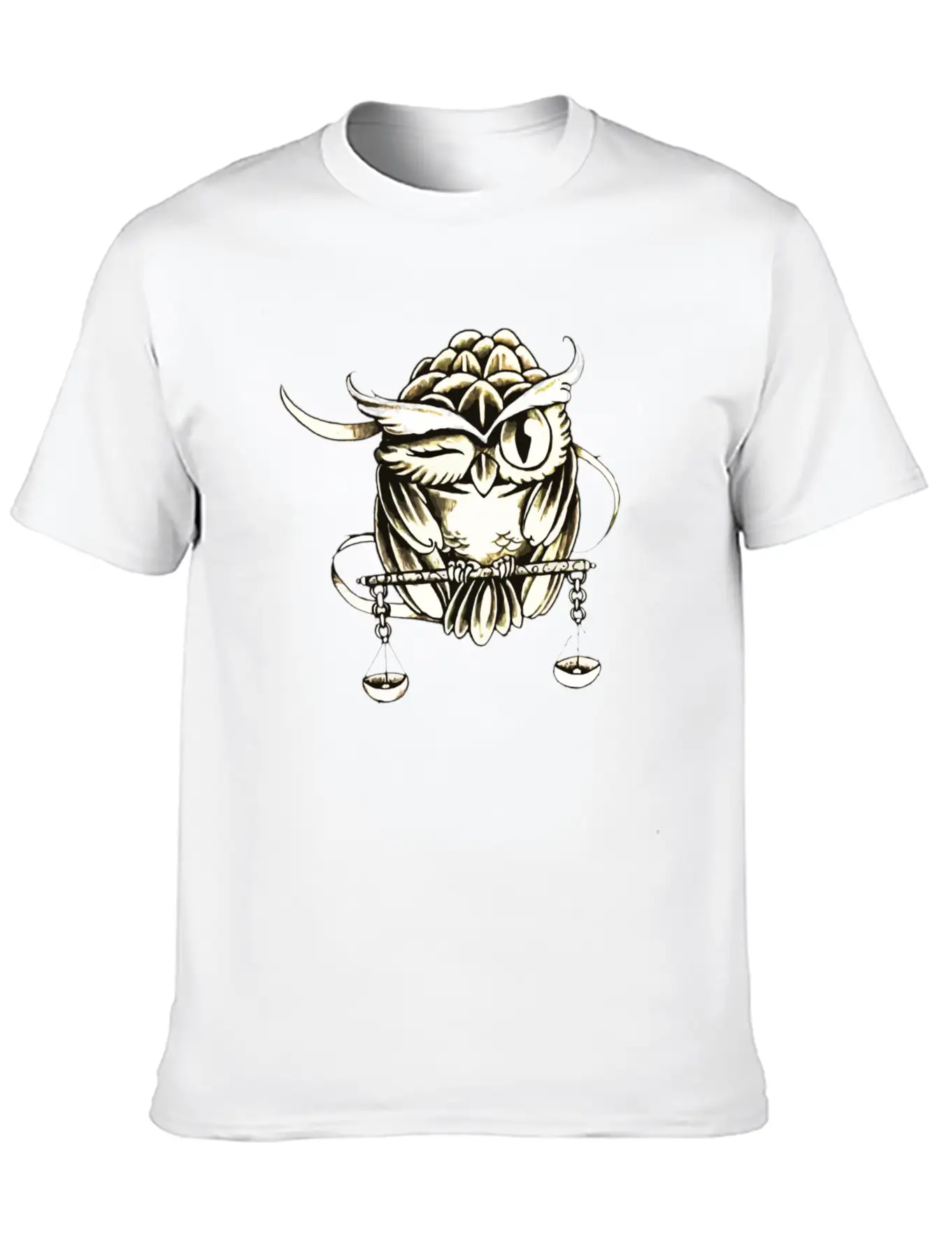 The Owl And The Balance Comfortable Minimalist Graphic Tee – Summer Style Essential
