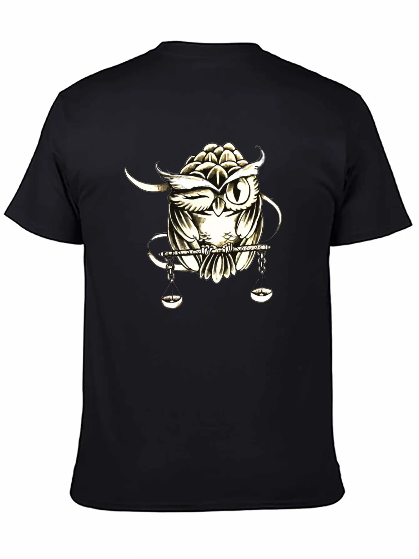 The Owl And The Balance Comfortable Minimalist Graphic Tee – Summer Style Essential