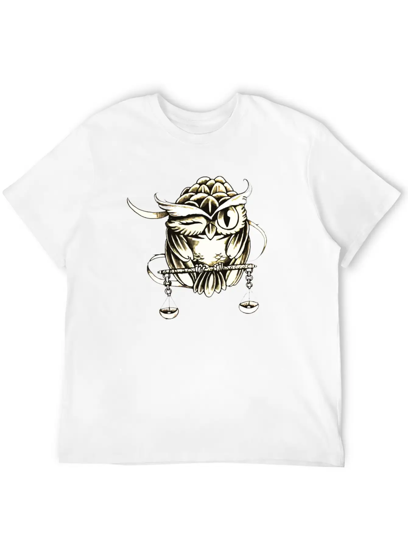 The Owl And The Balance Comfortable Minimalist Graphic Tee – Summer Style Essential