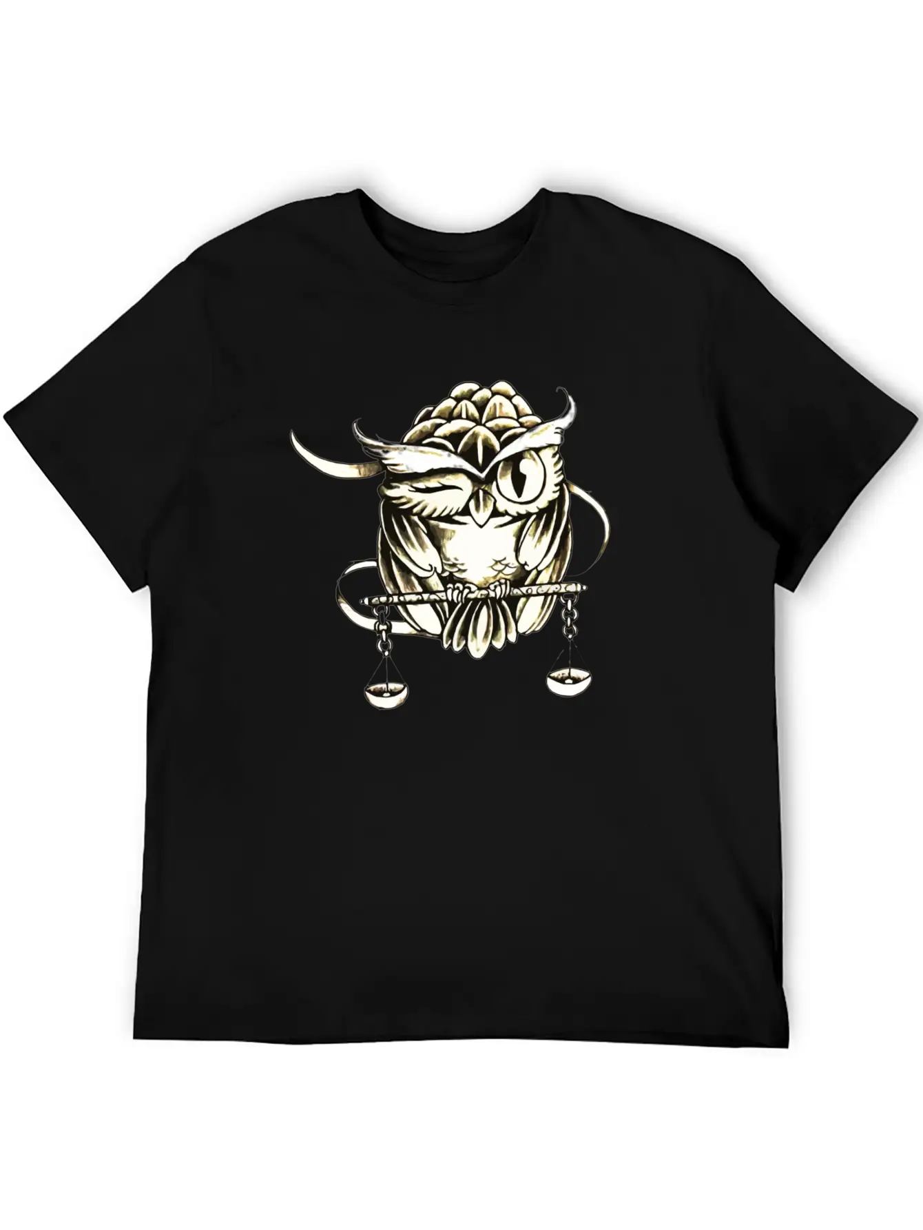 The Owl And The Balance Comfortable Minimalist Graphic Tee – Summer Style Essential