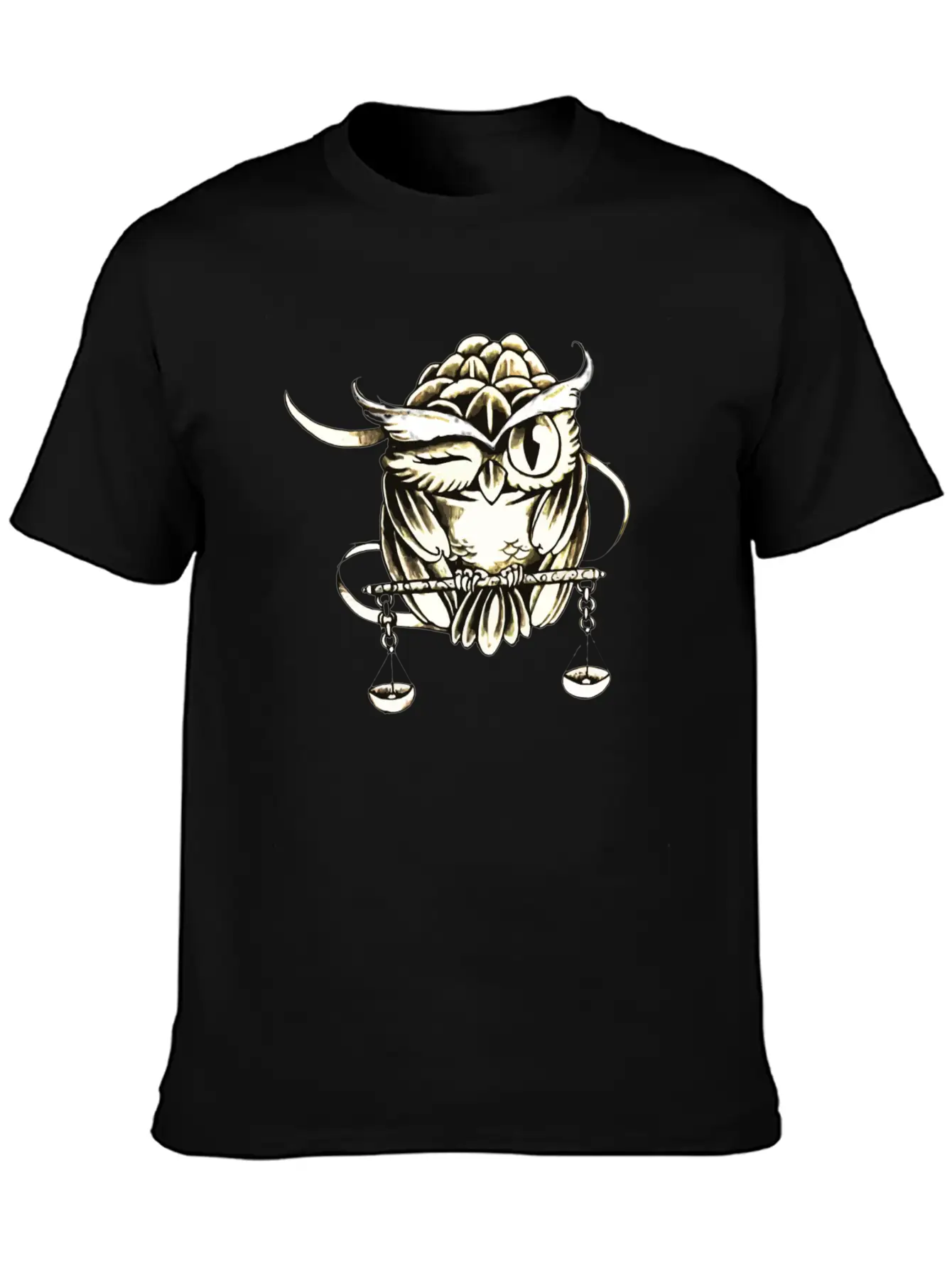 The Owl And The Balance Comfortable Minimalist Graphic Tee – Summer Style Essential