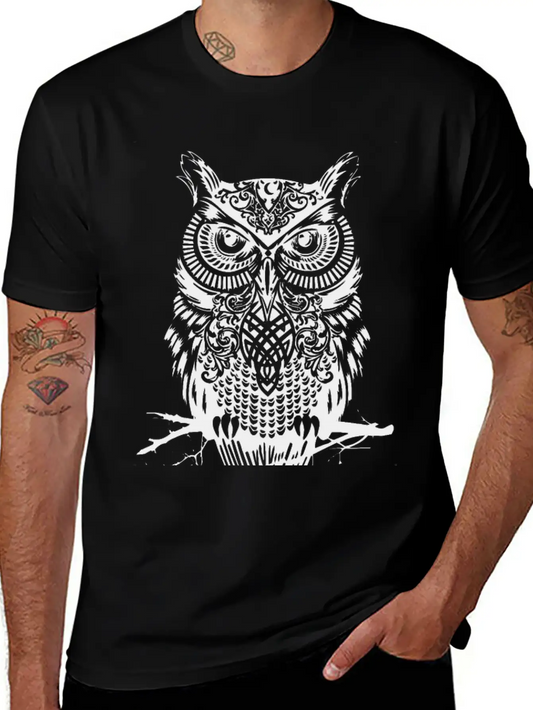 The Owl Comfortable Minimalist Graphic Tee – Summer Style Essential