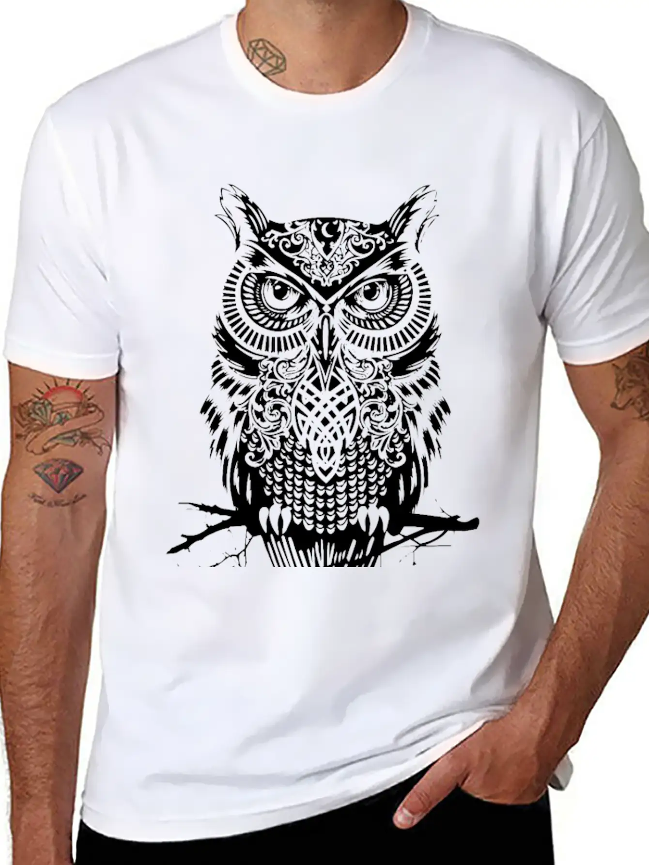 The Owl Comfortable Minimalist Graphic Tee – Summer Style Essential