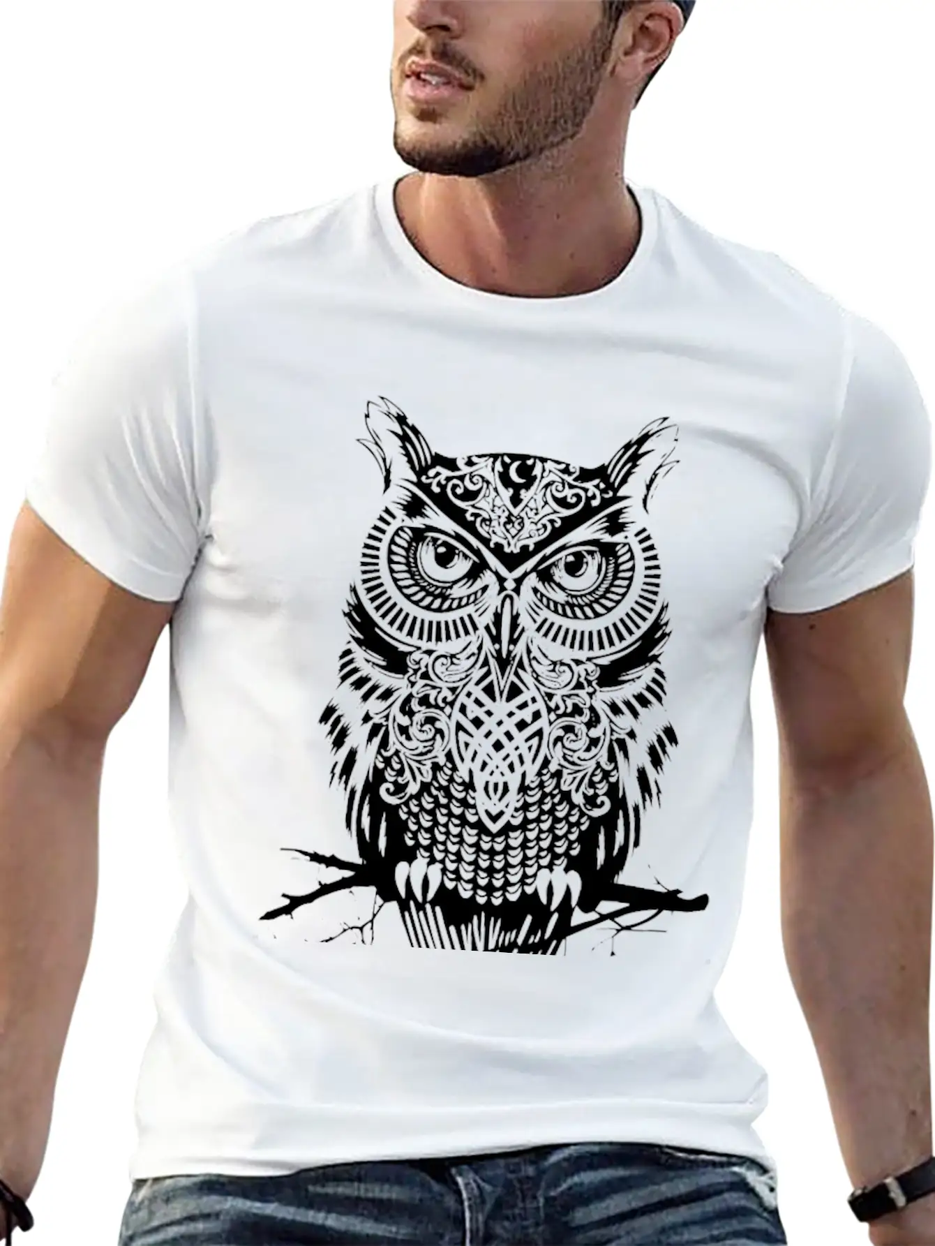 The Owl Comfortable Minimalist Graphic Tee – Summer Style Essential