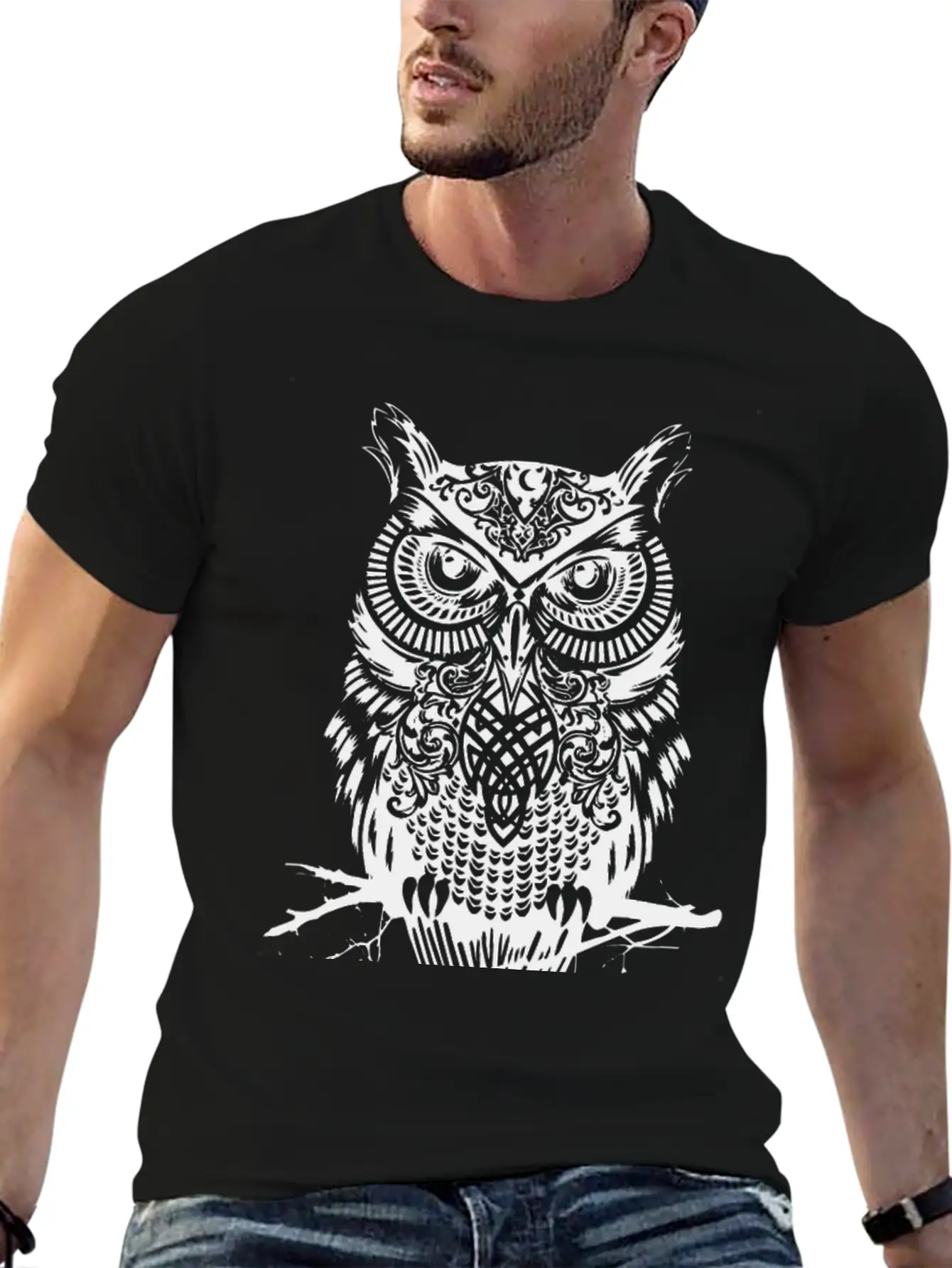 The Owl Comfortable Minimalist Graphic Tee – Summer Style Essential