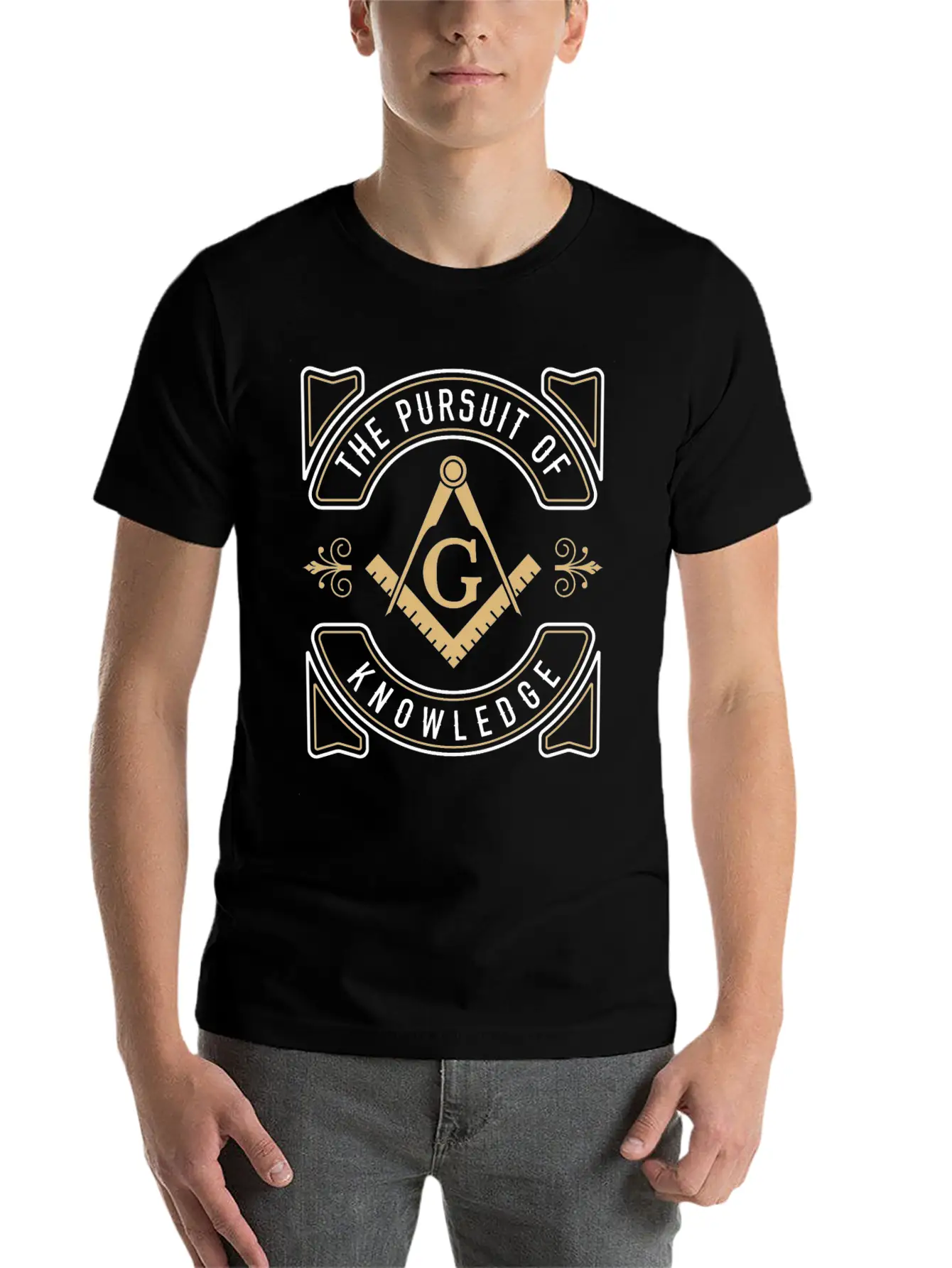 The Pursuit Of Knowledge Mason Fraternal Freemason Comfortable Minimalist Graphic Tee – Summer Style Essential