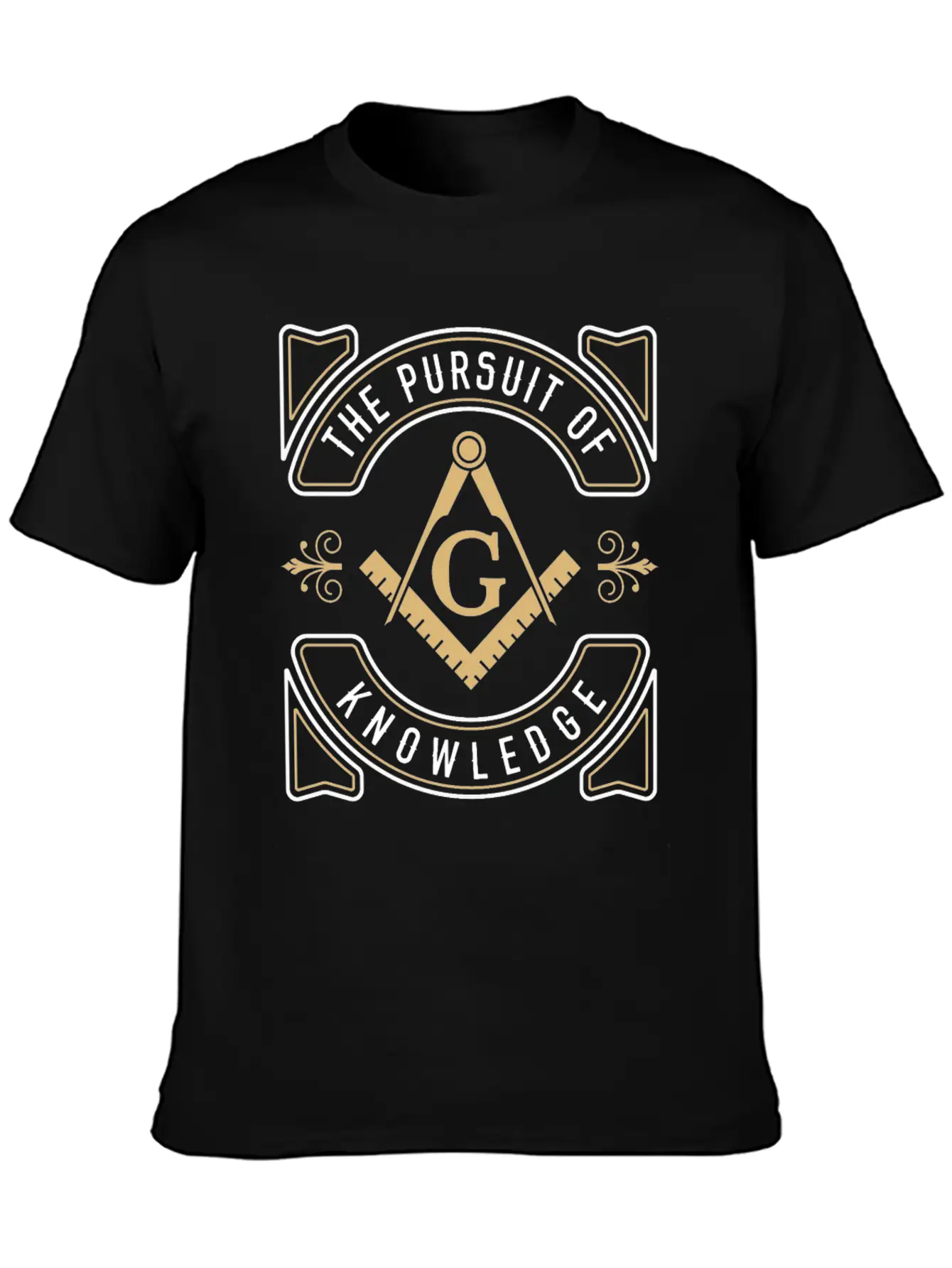The Pursuit Of Knowledge Mason Fraternal Freemason Comfortable Minimalist Graphic Tee – Summer Style Essential