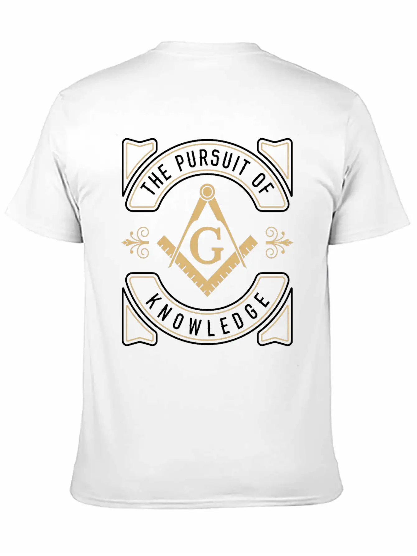 The Pursuit Of Knowledge Mason Fraternal Freemason Comfortable Minimalist Graphic Tee – Summer Style Essential