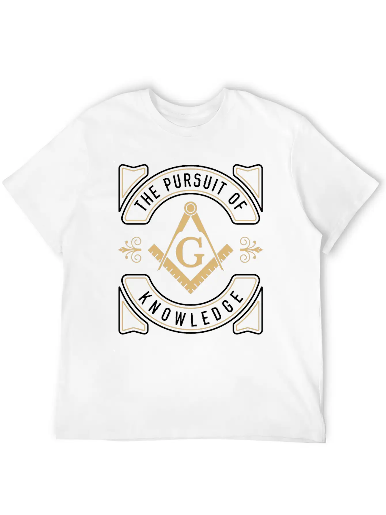 The Pursuit Of Knowledge Mason Fraternal Freemason Comfortable Minimalist Graphic Tee – Summer Style Essential