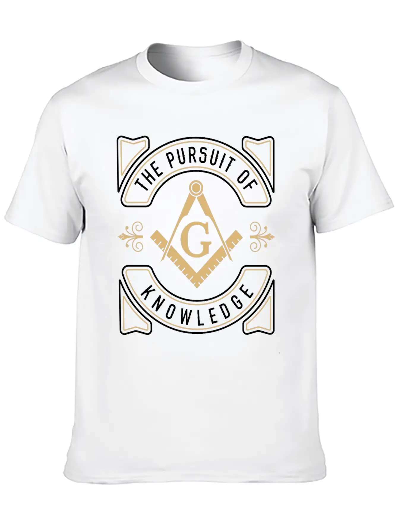 The Pursuit Of Knowledge Mason Fraternal Freemason Comfortable Minimalist Graphic Tee – Summer Style Essential
