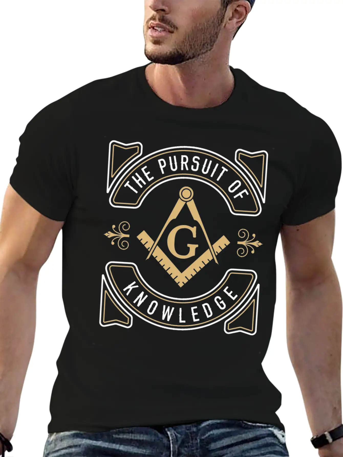 The Pursuit Of Knowledge Mason Fraternal Freemason Comfortable Minimalist Graphic Tee – Summer Style Essential