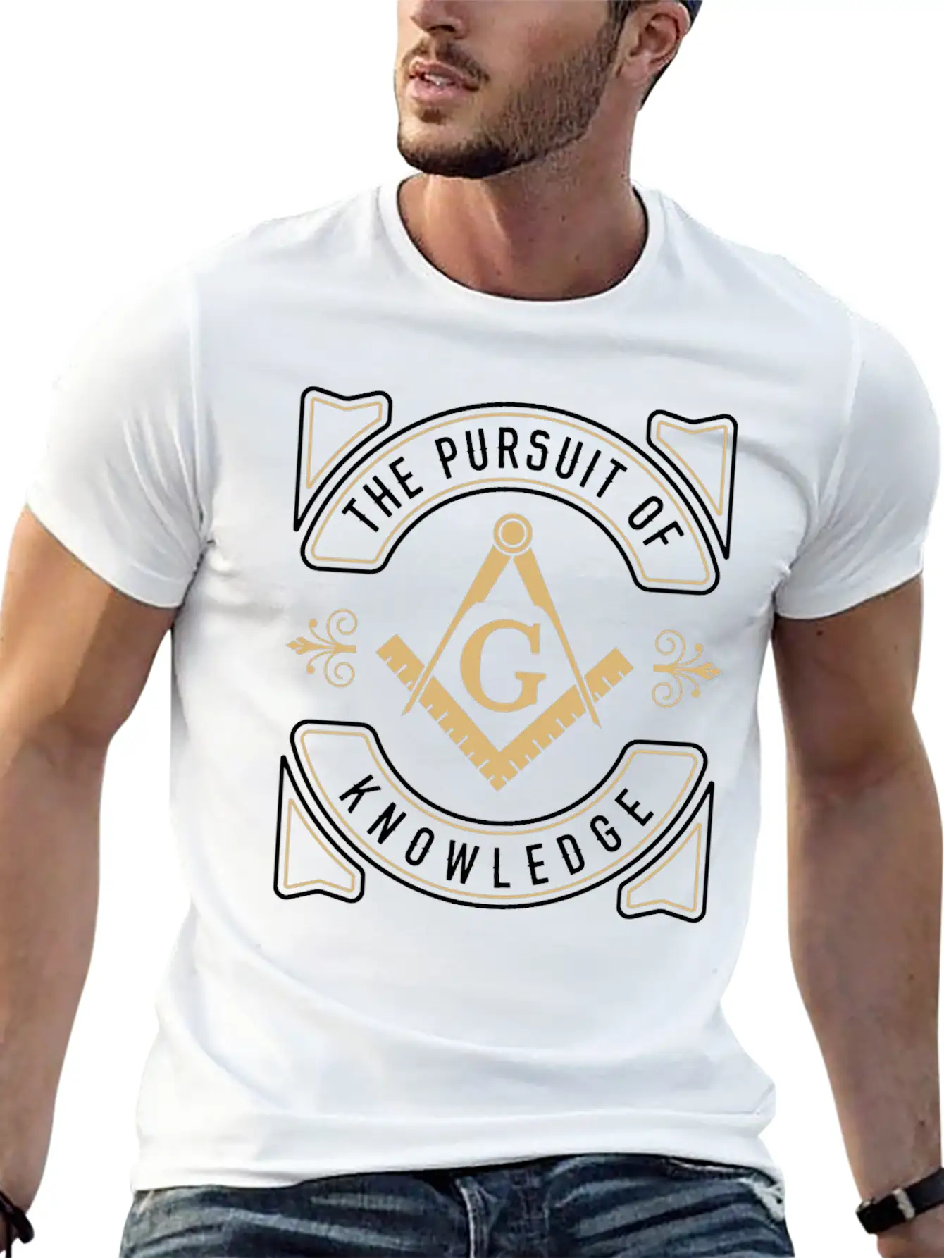 The Pursuit Of Knowledge Mason Fraternal Freemason Comfortable Minimalist Graphic Tee – Summer Style Essential