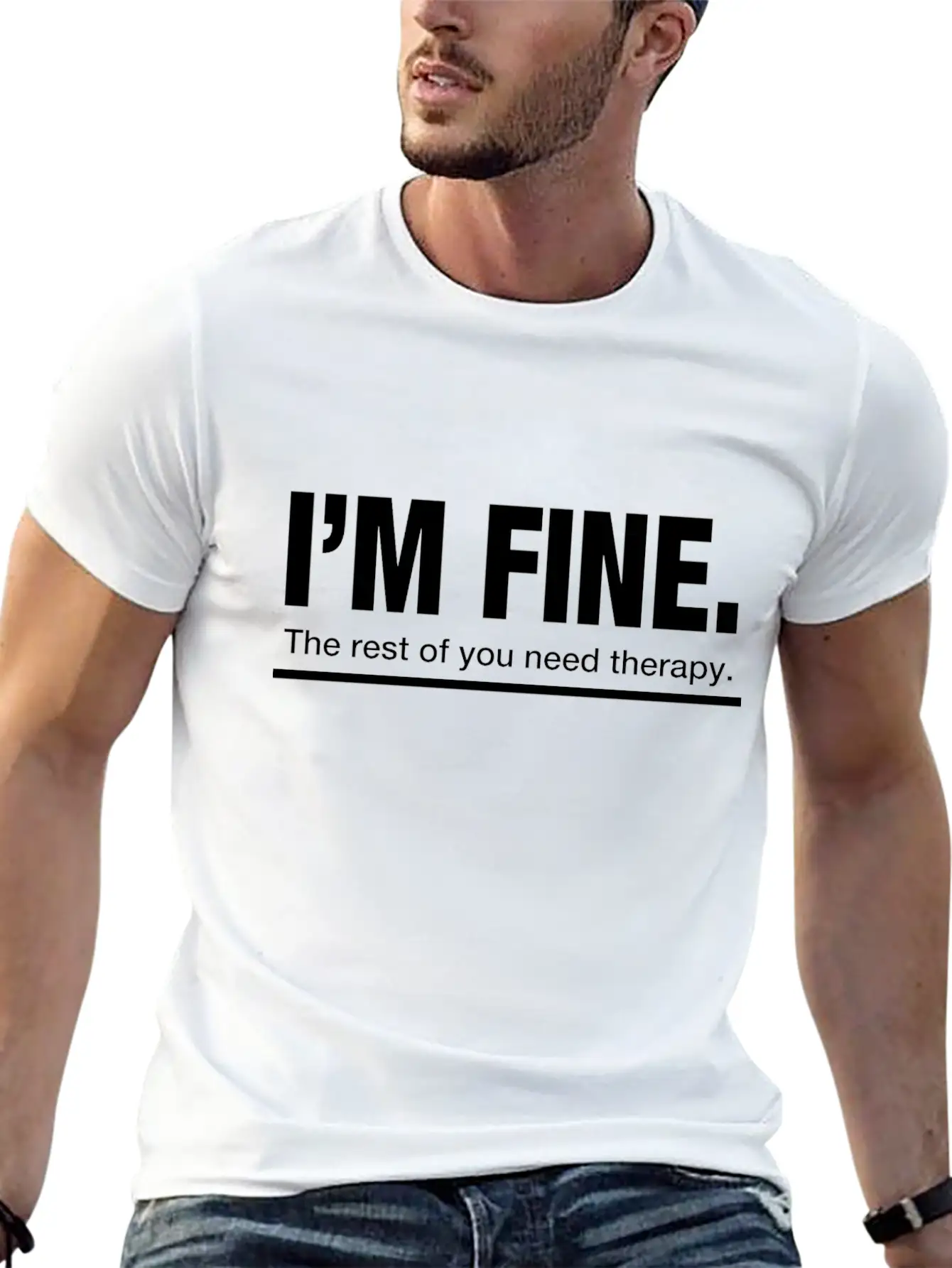 The Rest Of You Need A Therapy Funny Comfortable Minimalist Graphic Tee – Summer Style Essential