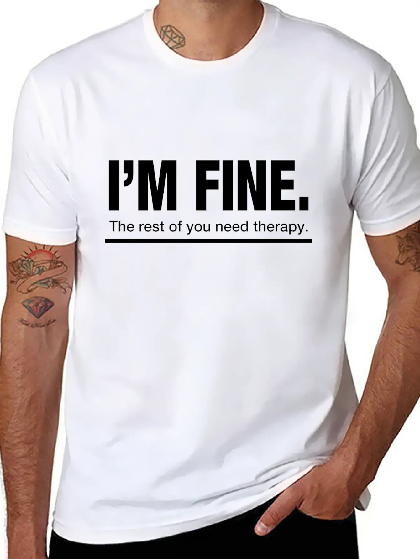 The Rest Of You Need A Therapy Funny Comfortable Minimalist Graphic Tee – Summer Style Essential