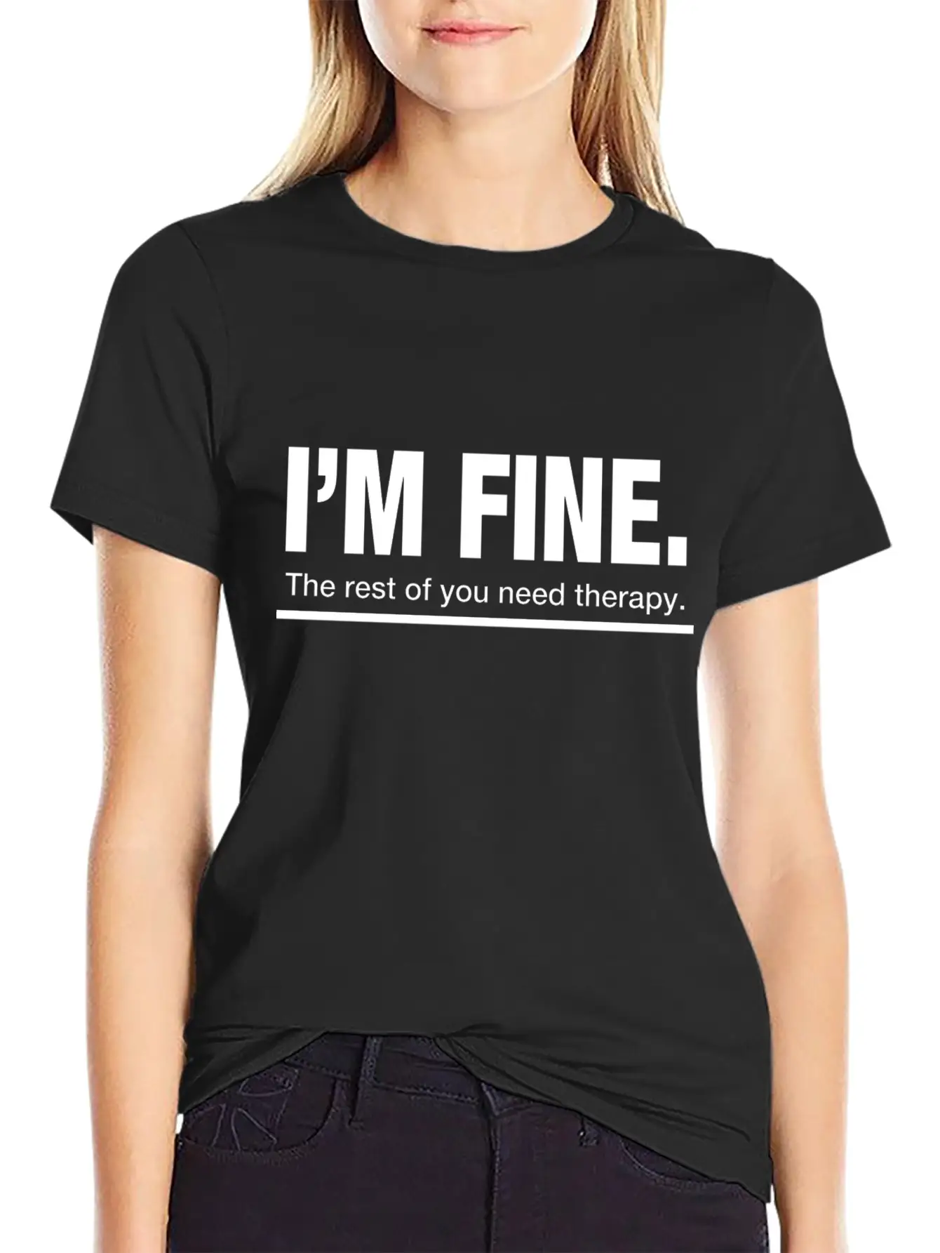 The Rest Of You Need A Therapy Funny Comfortable Minimalist Graphic Tee – Summer Style Essential