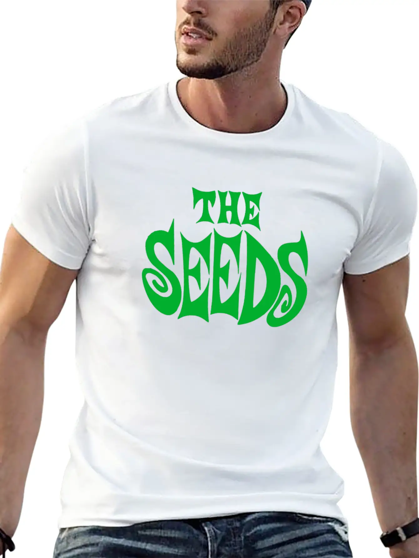 The Seeds Band Logo Unisex Short Sleeve Soft Cotton T-Shirt – Casual Everyday Wear