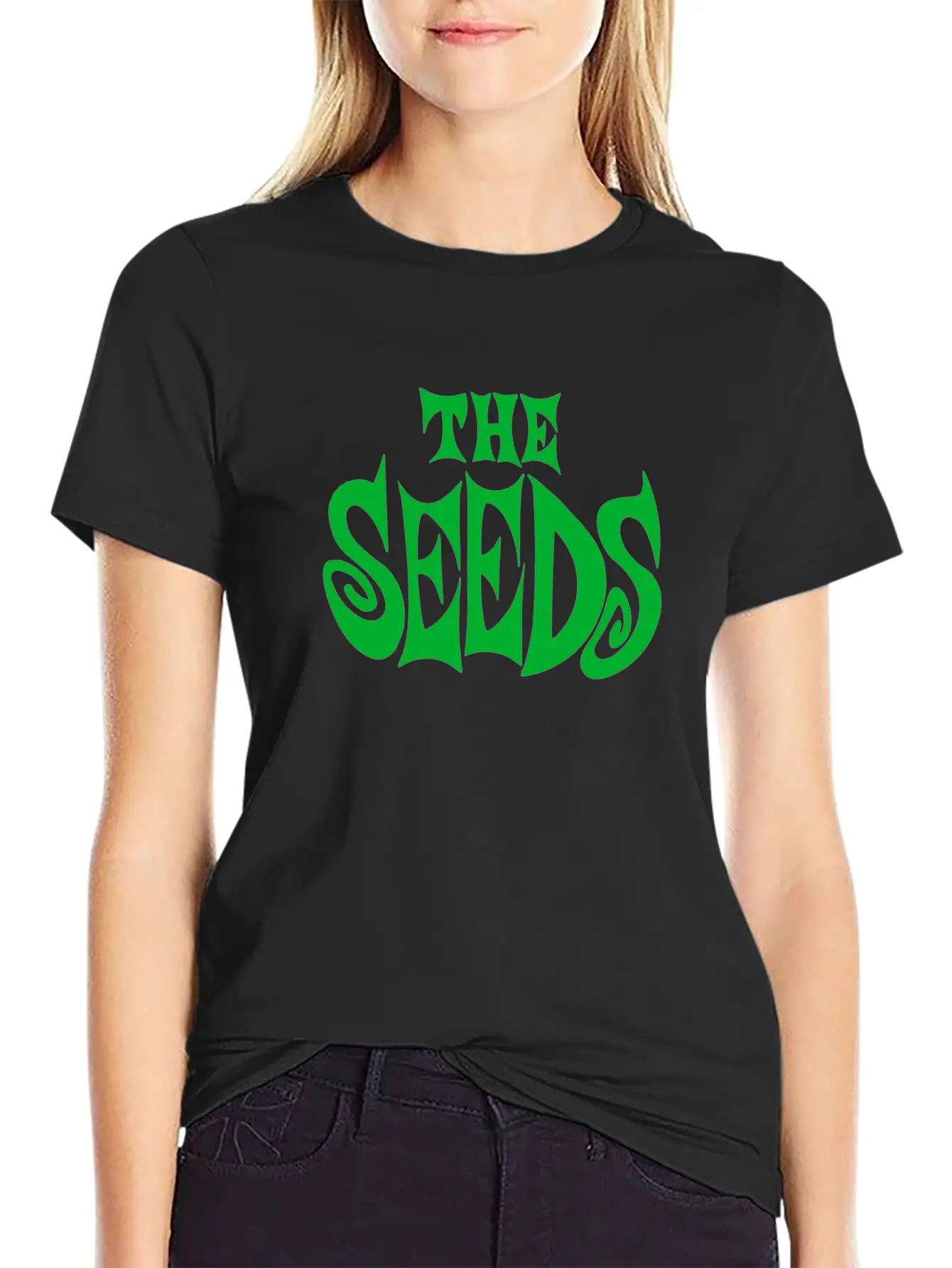 The Seeds Band Logo Unisex Short Sleeve Soft Cotton T-Shirt – Casual Everyday Wear