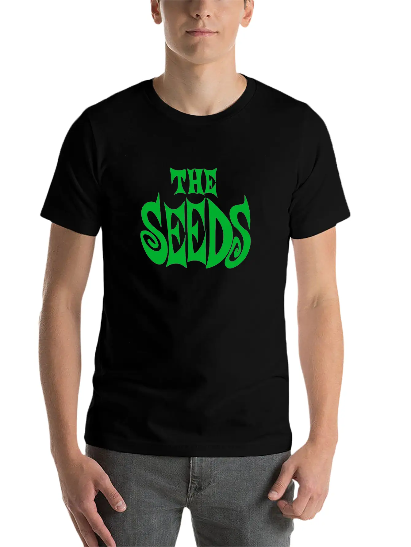 The Seeds Band Logo Unisex Short Sleeve Soft Cotton T-Shirt – Casual Everyday Wear