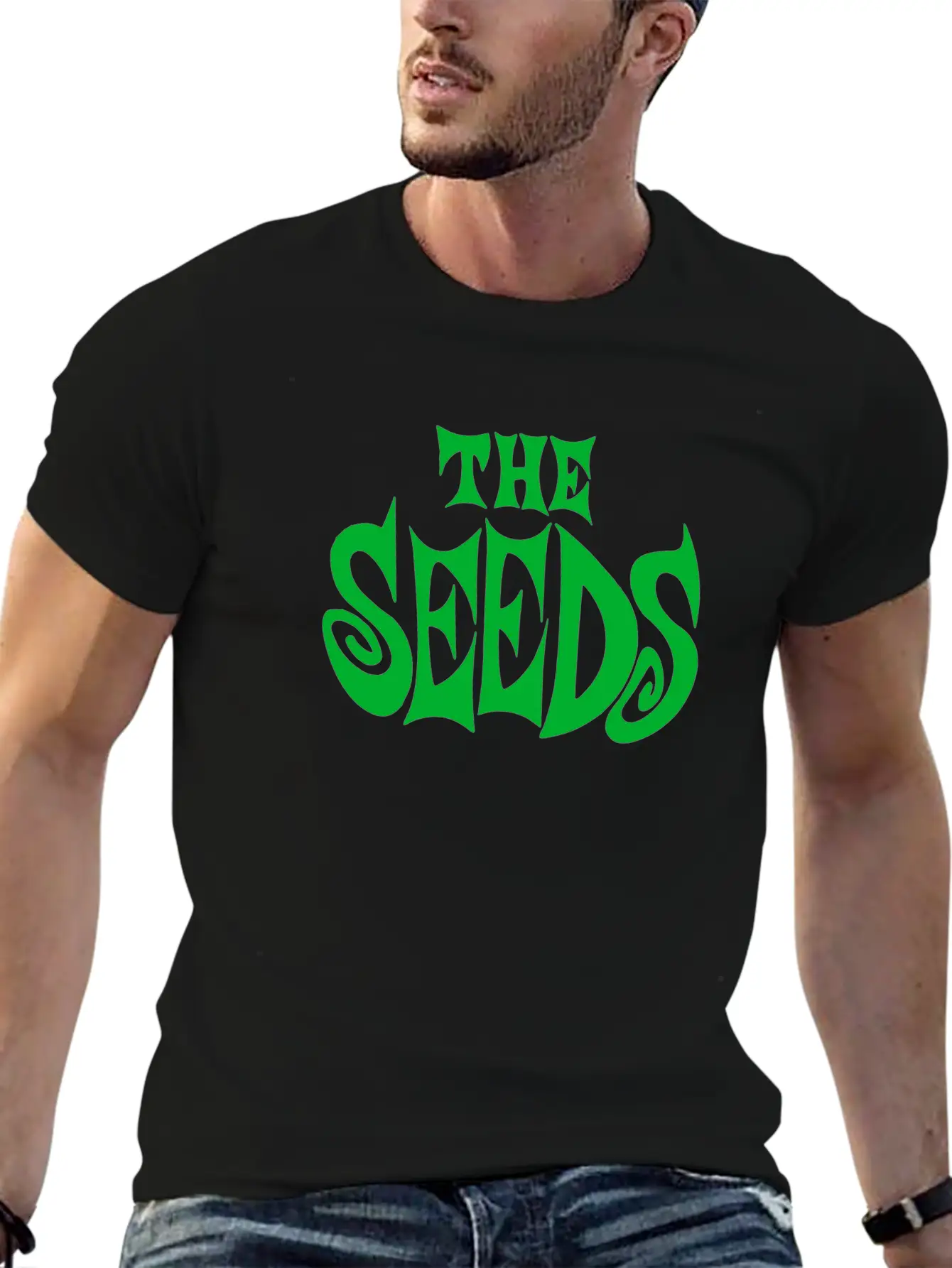 The Seeds Band Logo Unisex Short Sleeve Soft Cotton T-Shirt – Casual Everyday Wear