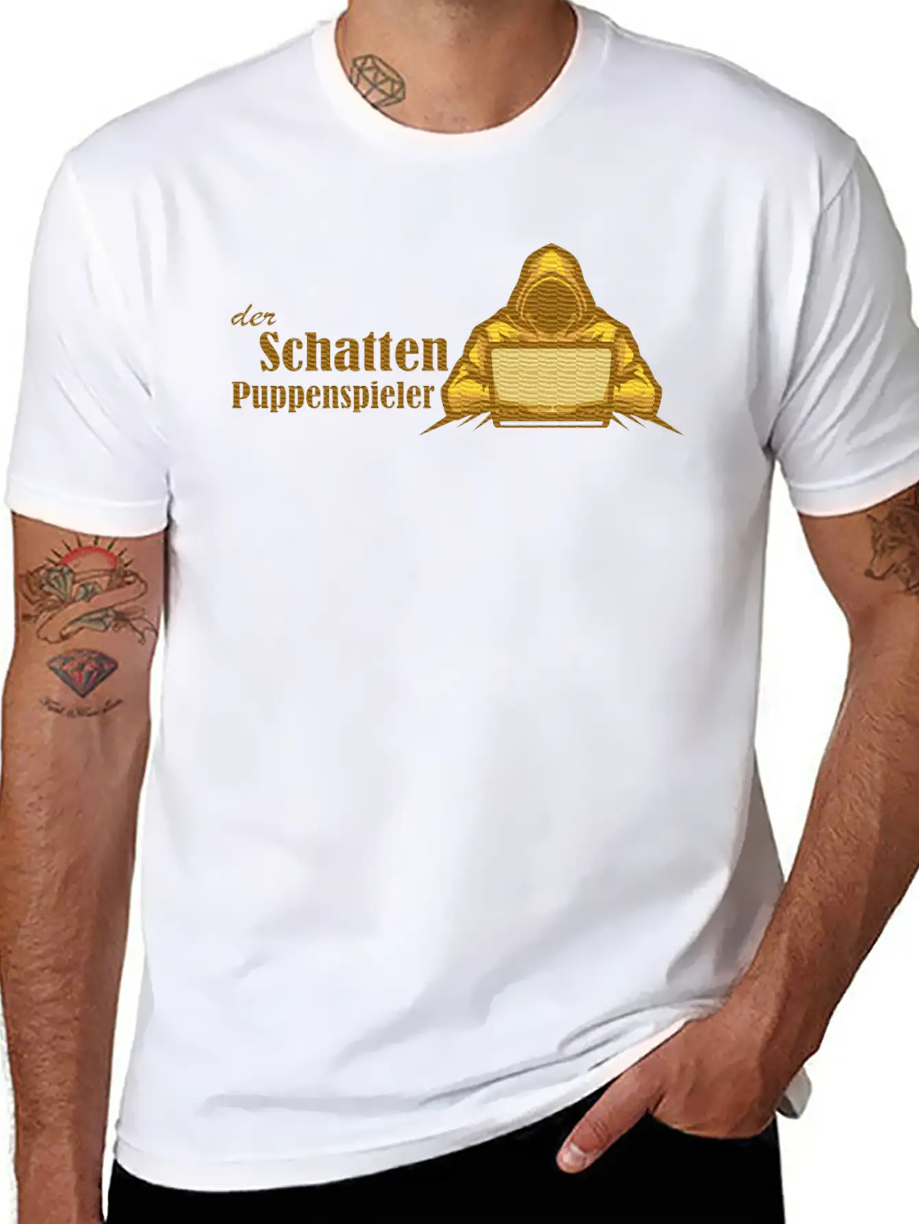 The Shadow Puppeteer | Der Schatten Puppenspieler Comfortable Minimalist Graphic Tee – Summer Style Essential