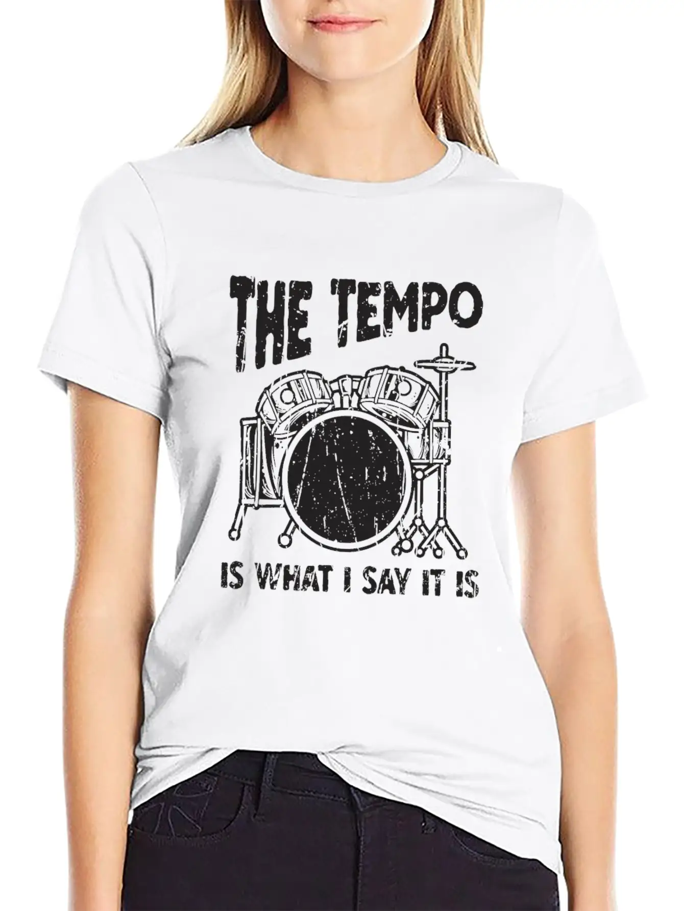 The Tempo Is What I Say It Is - Beat Maker Unisex Short Sleeve Soft Cotton T-Shirt – Casual Everyday Wear