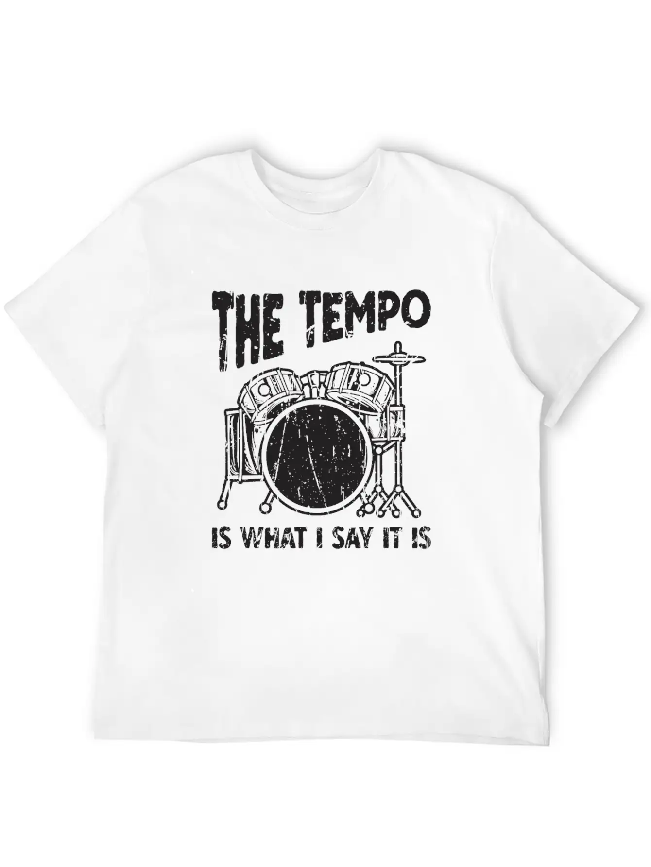 The Tempo Is What I Say It Is - Beat Maker Unisex Short Sleeve Soft Cotton T-Shirt – Casual Everyday Wear