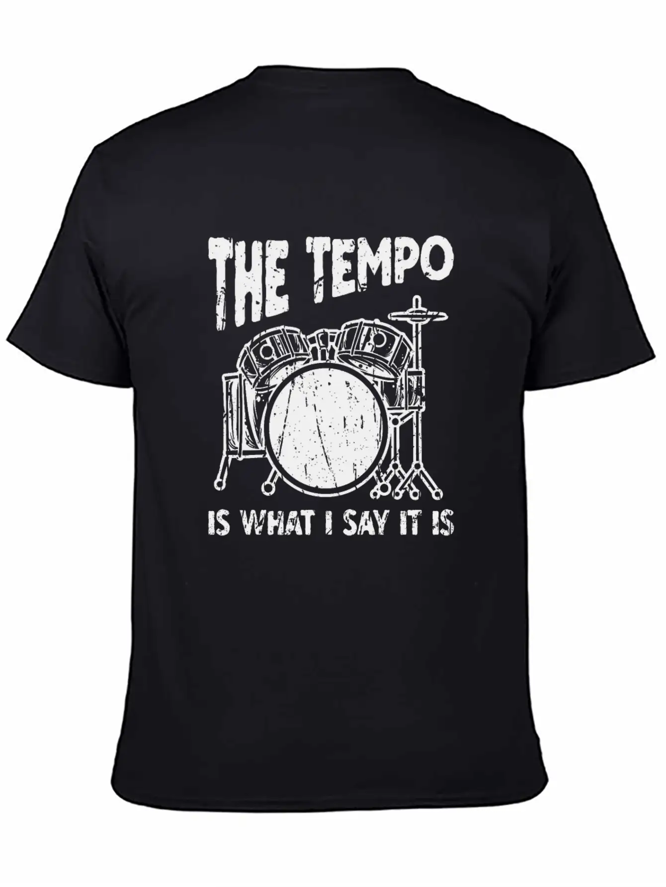 The Tempo Is What I Say It Is - Beat Maker Unisex Short Sleeve Soft Cotton T-Shirt – Casual Everyday Wear