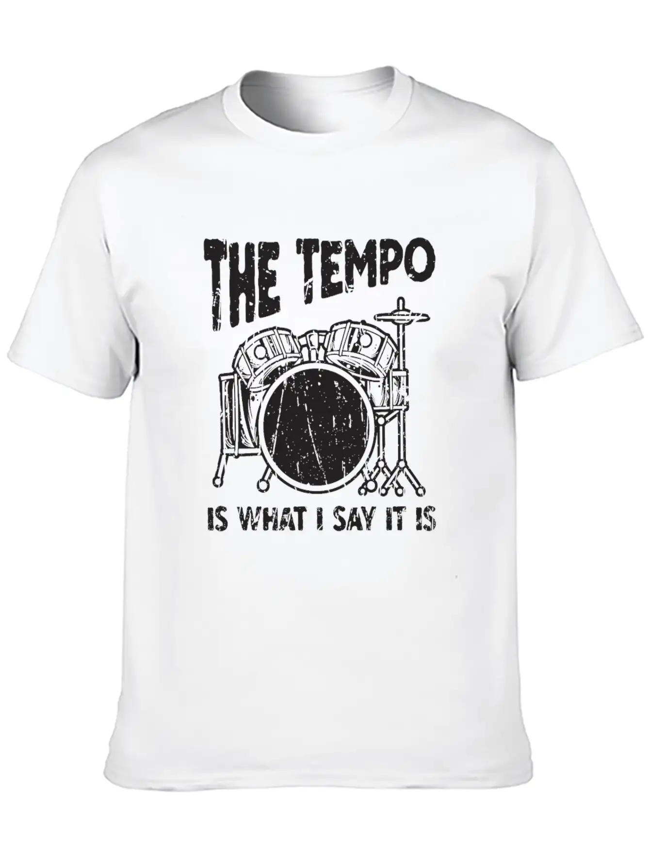 The Tempo Is What I Say It Is - Beat Maker Unisex Short Sleeve Soft Cotton T-Shirt – Casual Everyday Wear