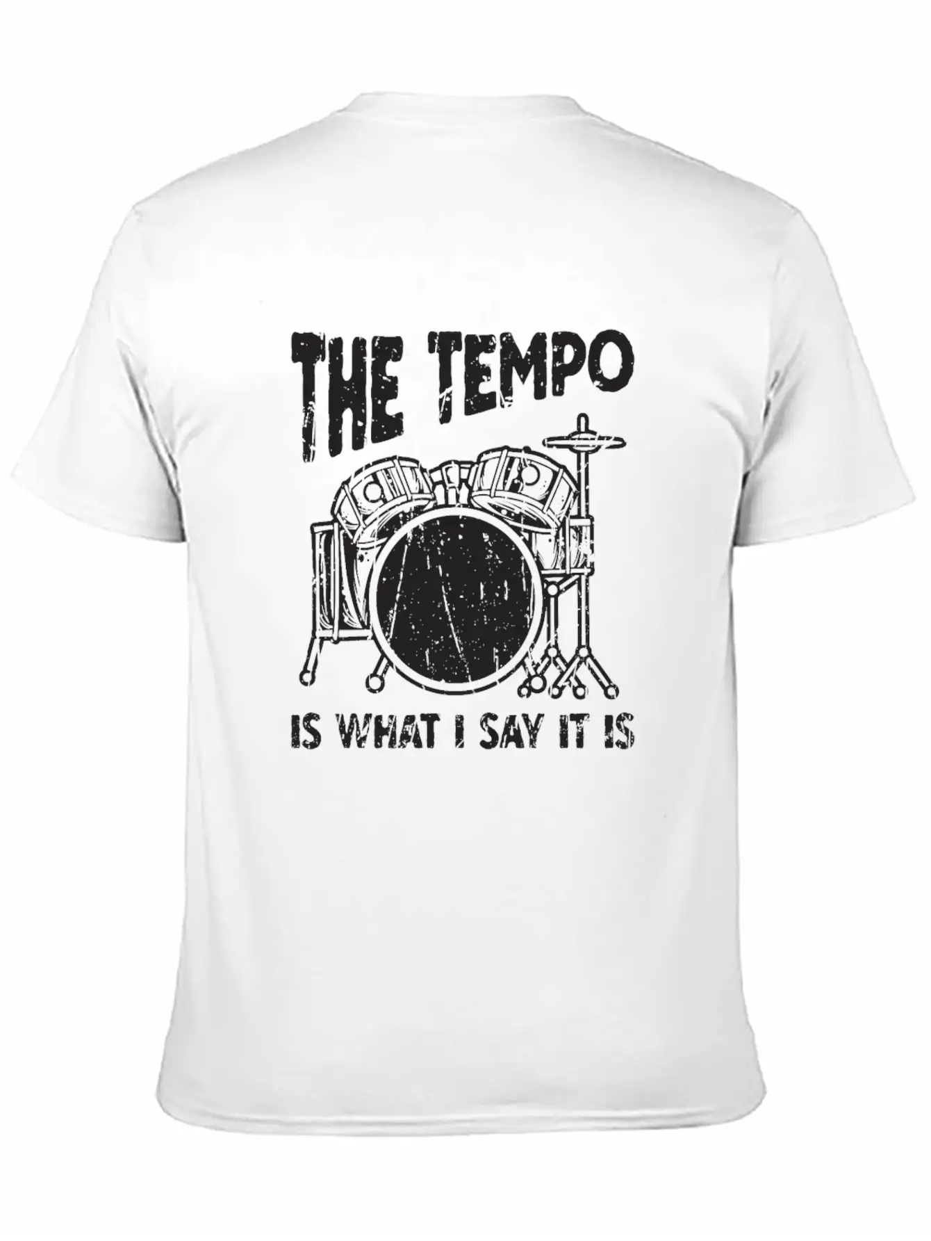 The Tempo Is What I Say It Is - Beat Maker Unisex Short Sleeve Soft Cotton T-Shirt – Casual Everyday Wear