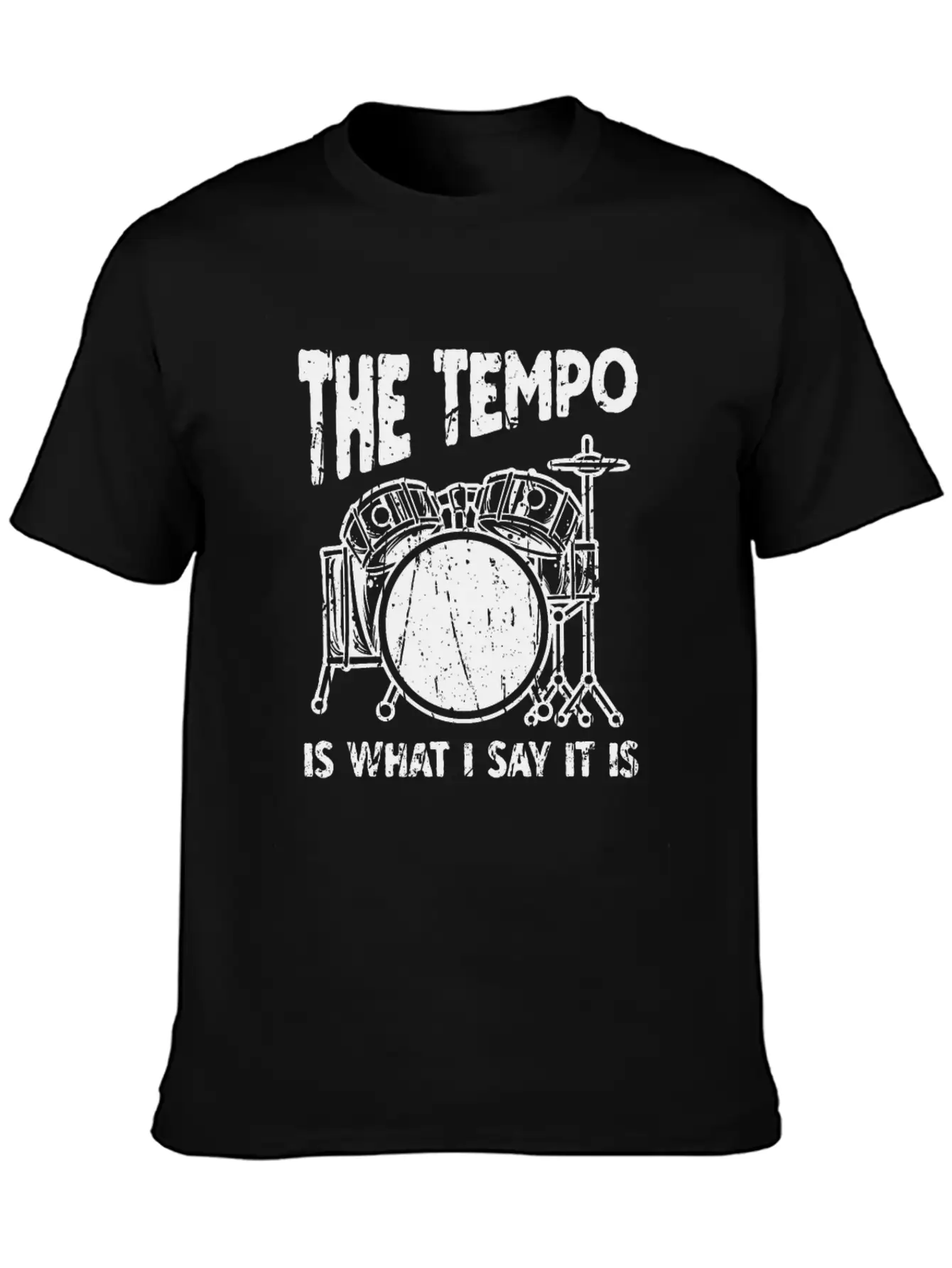 The Tempo Is What I Say It Is - Beat Maker Unisex Short Sleeve Soft Cotton T-Shirt – Casual Everyday Wear