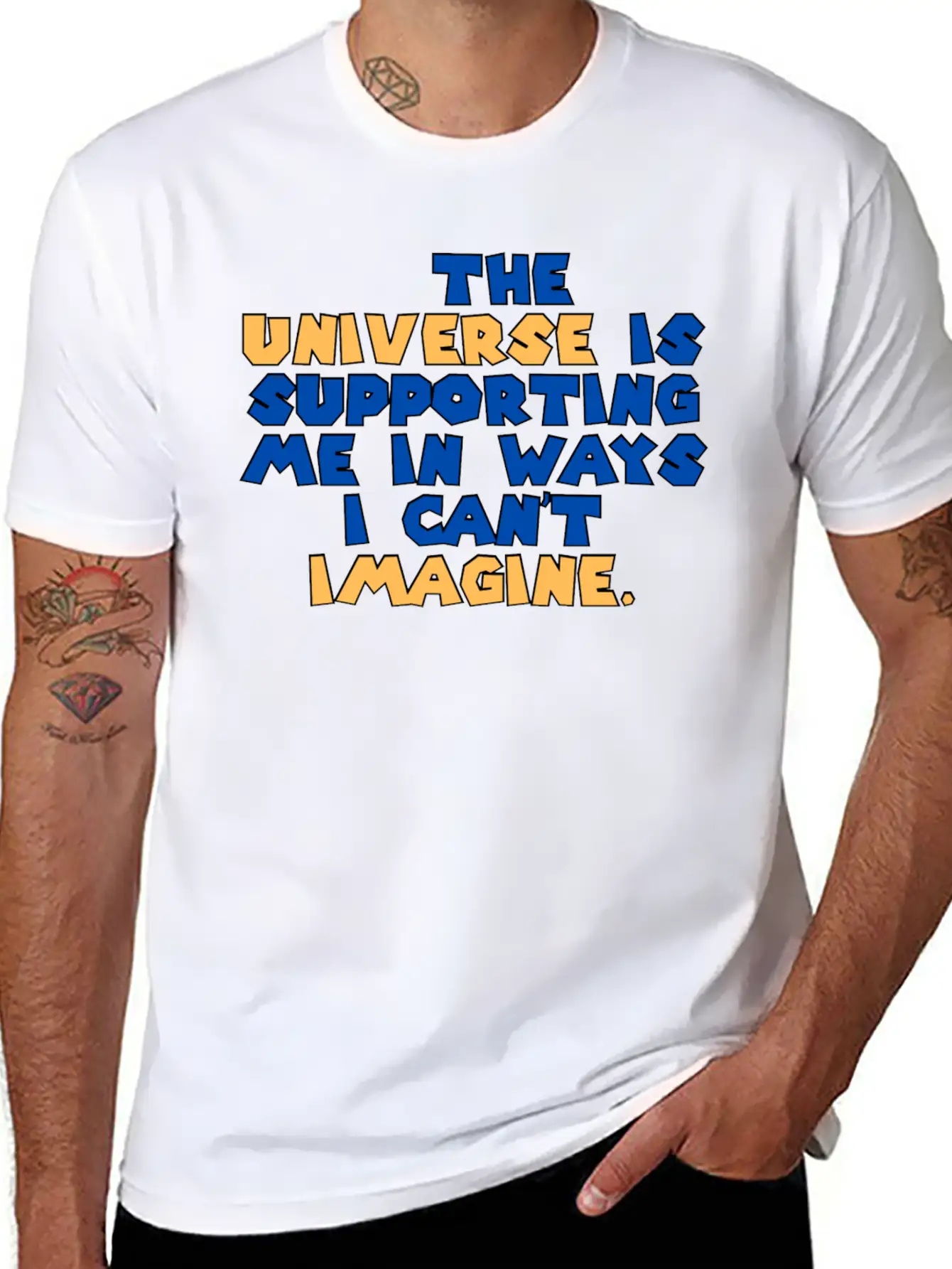 The Universe Is Supporting Me In Ways I Can T Stylish Everyday T-Shirt – Unisex Basic Cotton Tee