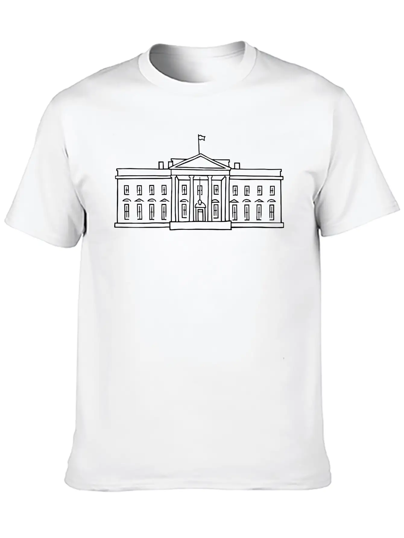 The White House Unisex Short Sleeve Soft Cotton T-Shirt – Casual Everyday Wear