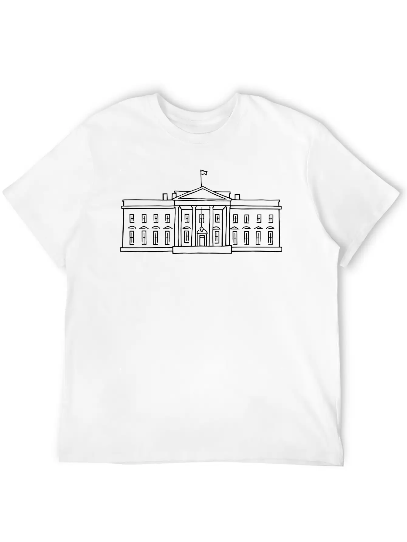 The White House Unisex Short Sleeve Soft Cotton T-Shirt – Casual Everyday Wear