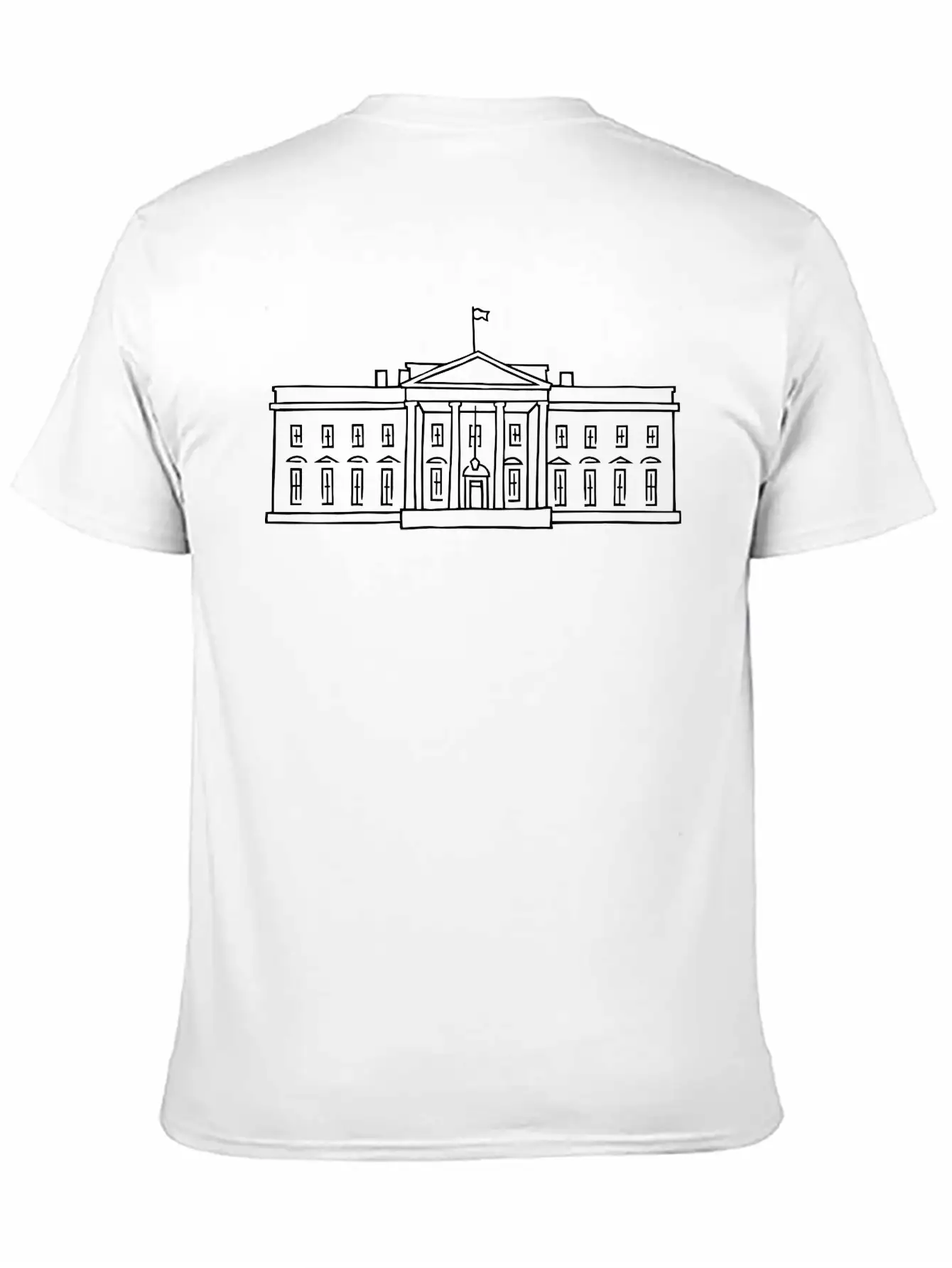 The White House Unisex Short Sleeve Soft Cotton T-Shirt – Casual Everyday Wear
