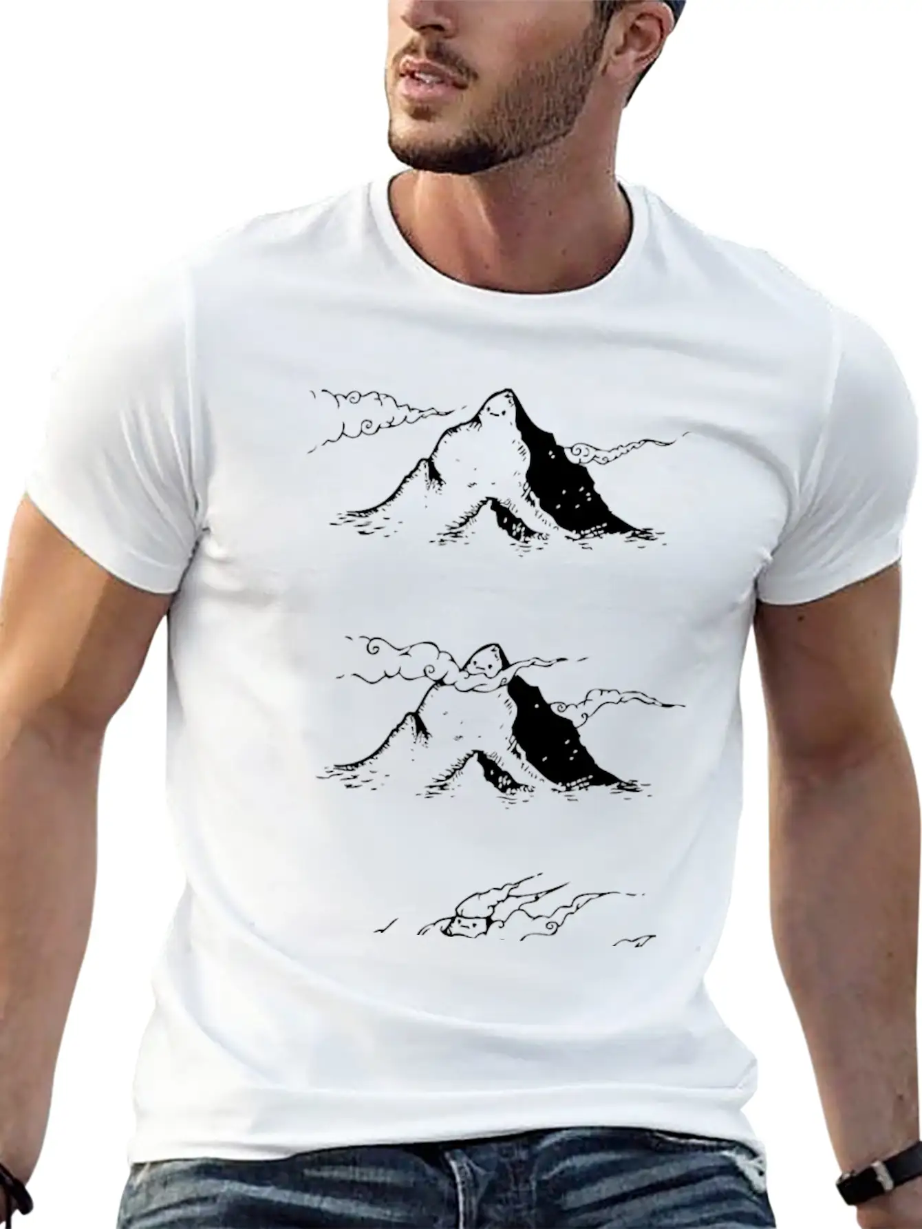 The Wind Comfortable Minimalist Graphic Tee – Summer Style Essential