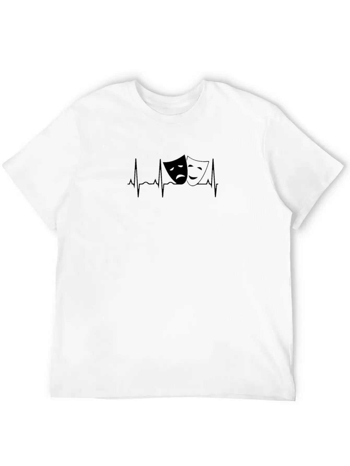 Theater Heartbeat For Light Timeless Short Sleeve Tee – Comfy And Minimalist Design