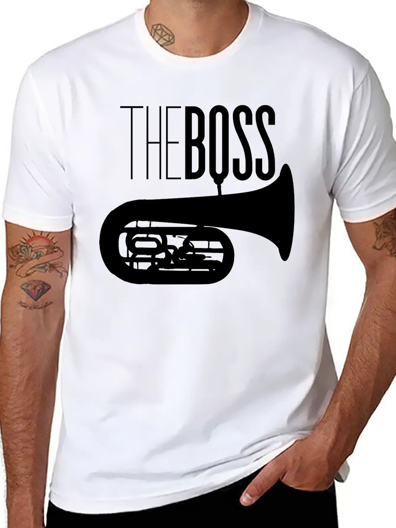 Theboss | Tuba Shirt Brass Band Folk Oompah Music Timeless Short Sleeve Tee – Comfy And Minimalist Design