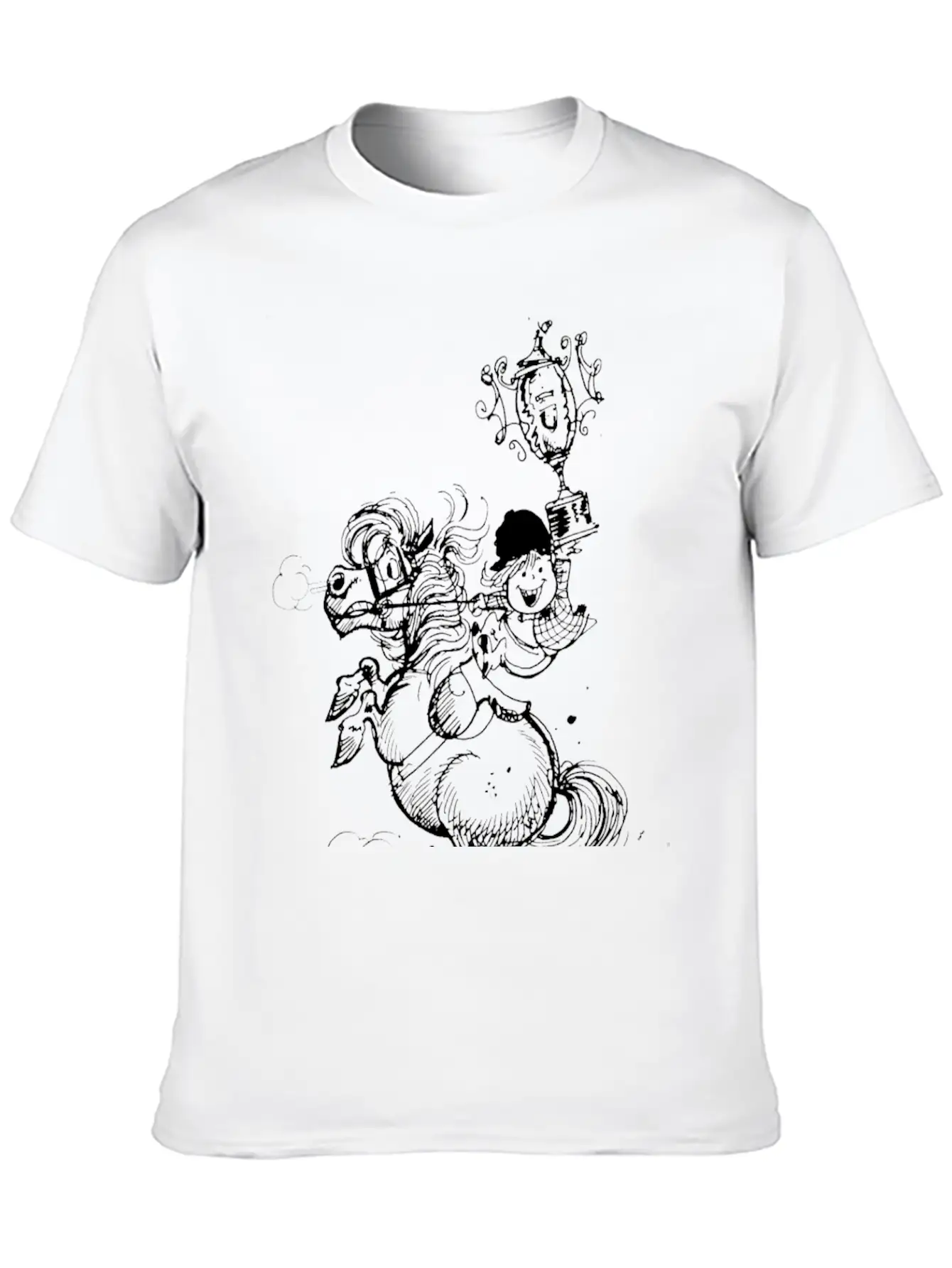 Thelwell Horse Show Champions Stylish Everyday T-Shirt – Unisex Basic Cotton Tee