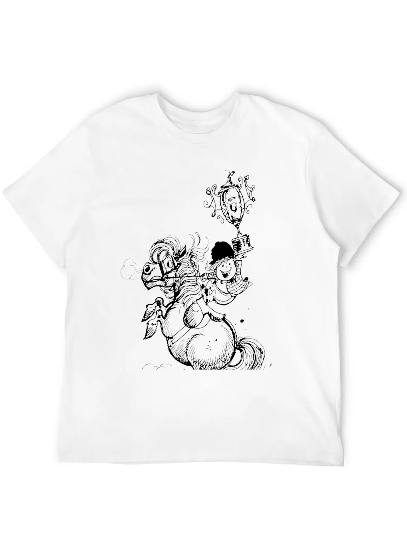 Thelwell Horse Show Champions Stylish Everyday T-Shirt – Unisex Basic Cotton Tee