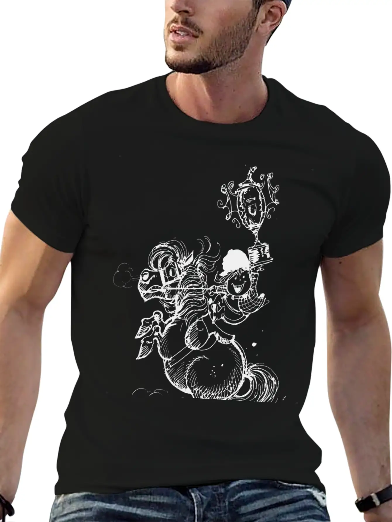 Thelwell Horse Show Champions Stylish Everyday T-Shirt – Unisex Basic Cotton Tee