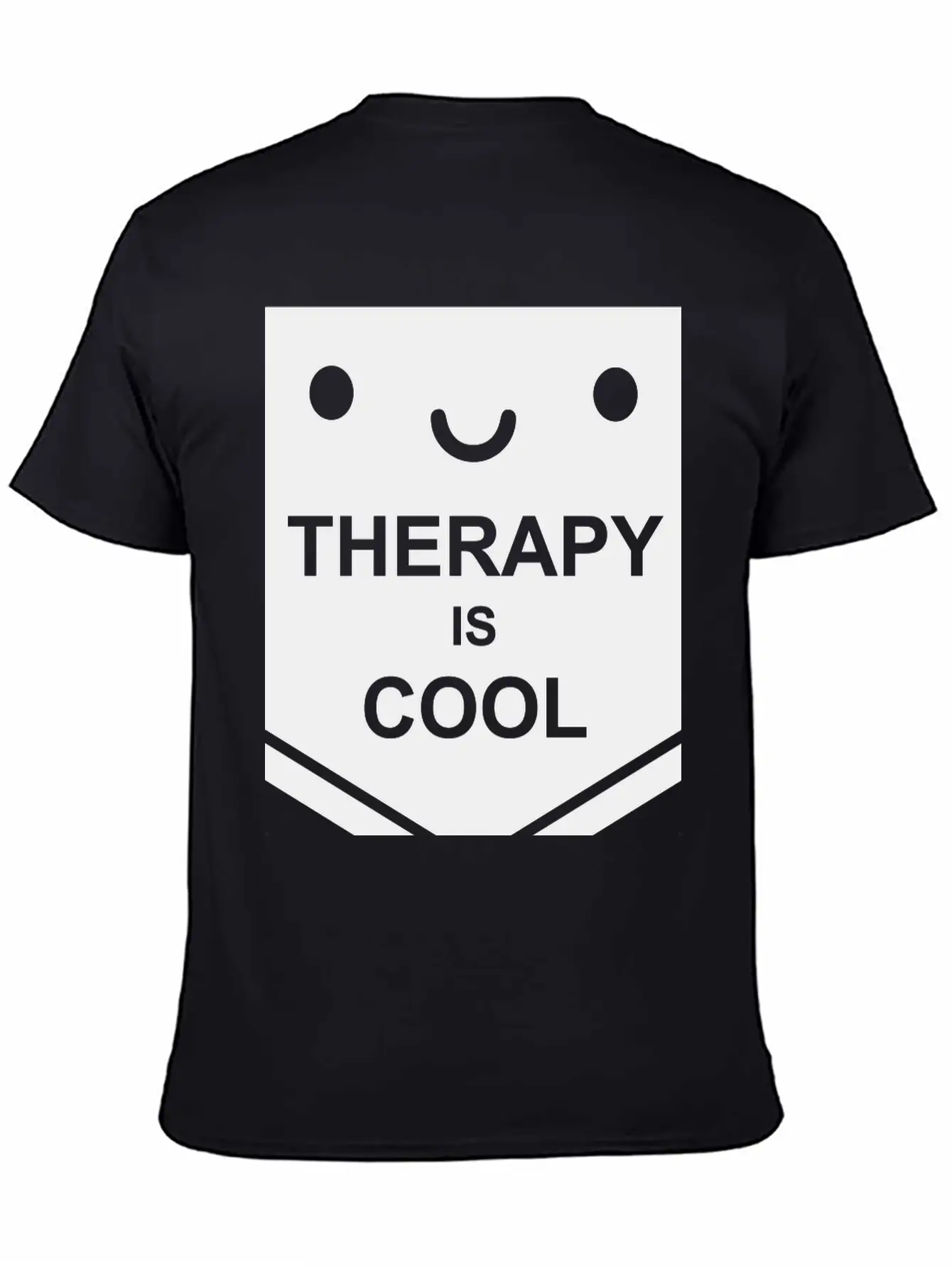 Therapy Is Cool Quote Unisex Short Sleeve Soft Cotton T-Shirt – Casual Everyday Wear