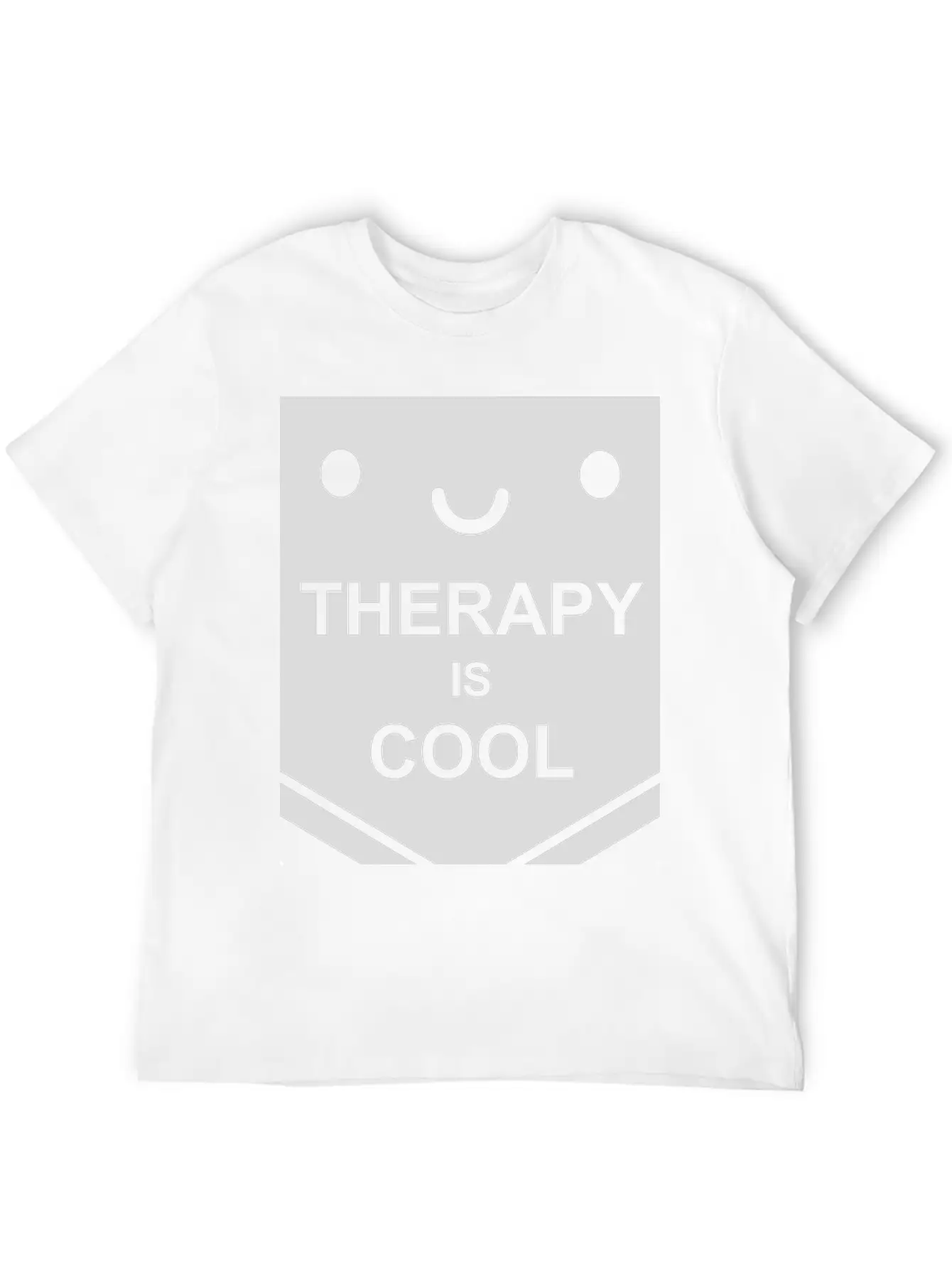 Therapy Is Cool Quote Unisex Short Sleeve Soft Cotton T-Shirt – Casual Everyday Wear