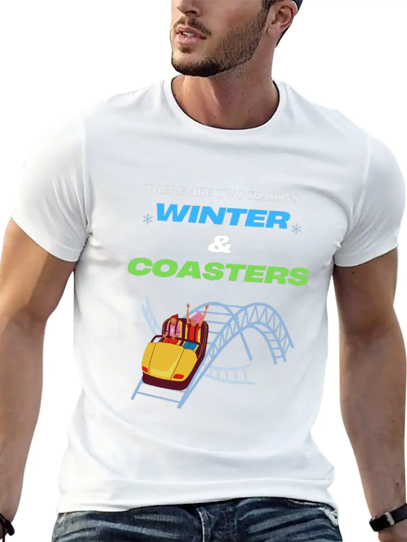 There Are Two Seasons, Winter & Coasters - Color Essential Unisex Summer Tee – Soft Cotton Casual Fit