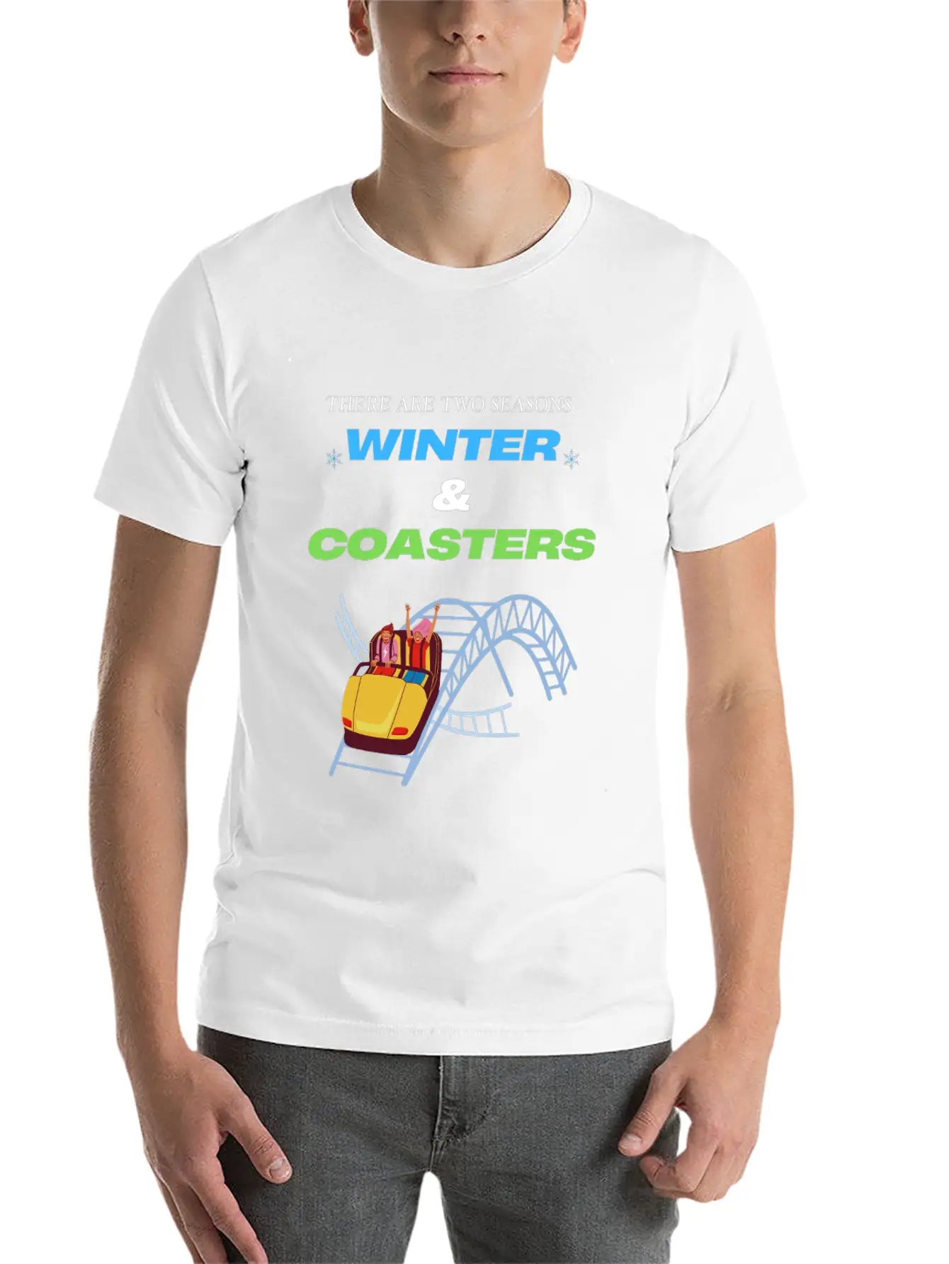 There Are Two Seasons, Winter & Coasters - Color Essential Unisex Summer Tee – Soft Cotton Casual Fit