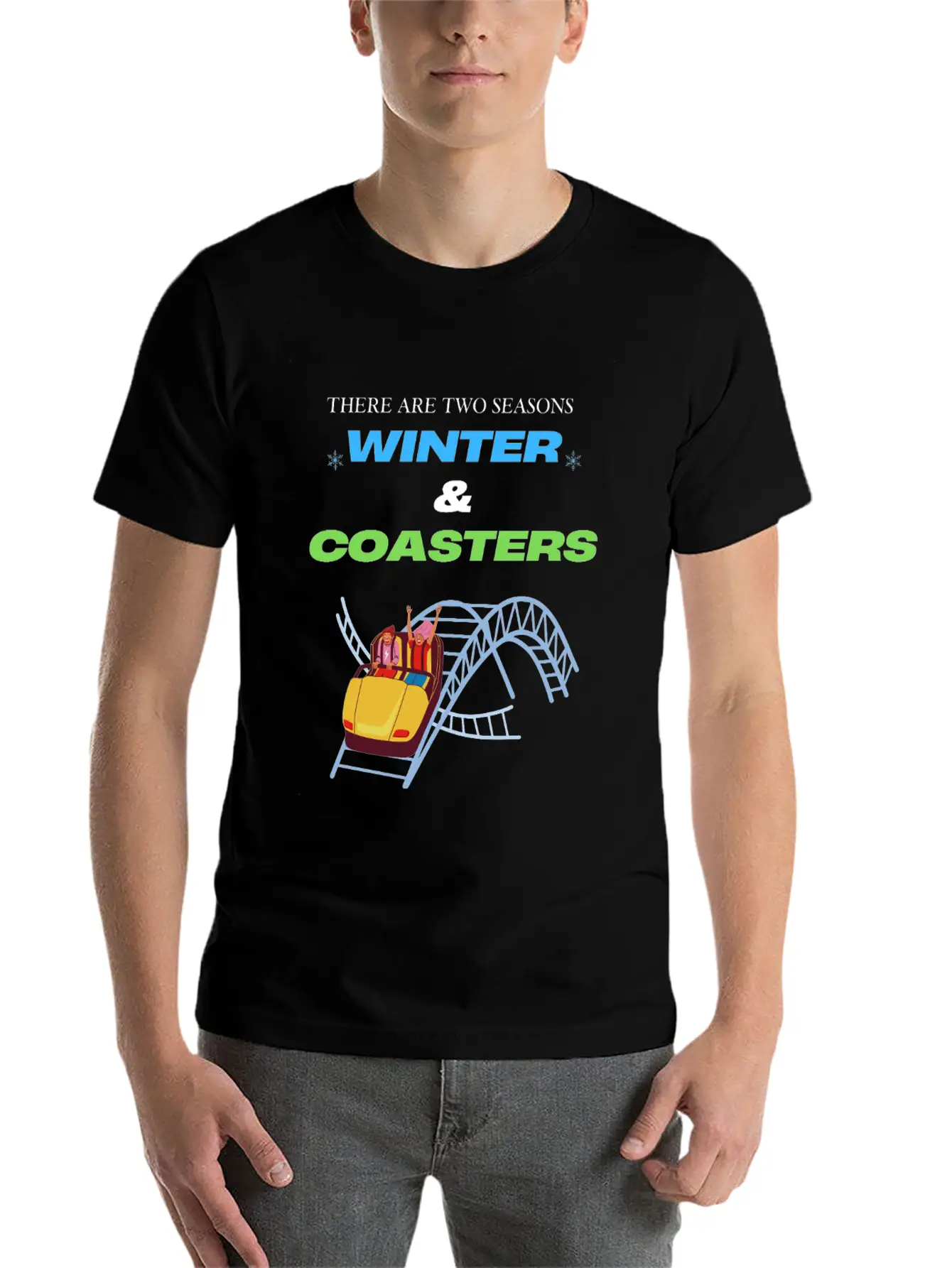 There Are Two Seasons, Winter & Coasters - Color Essential Unisex Summer Tee – Soft Cotton Casual Fit