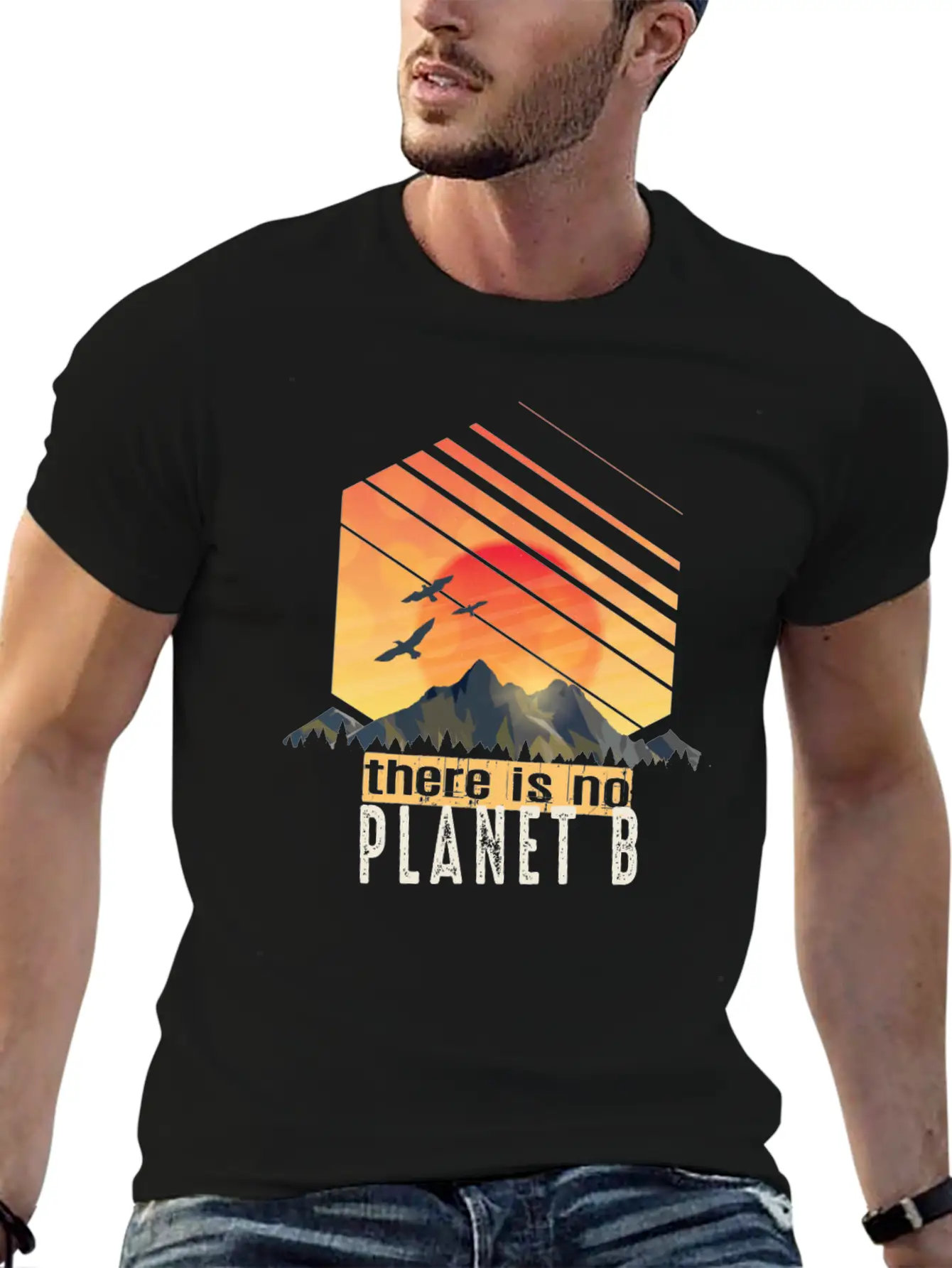 Thereis No Planet B, Climate Change Stylish Everyday T-Shirt – Unisex Basic Cotton Tee