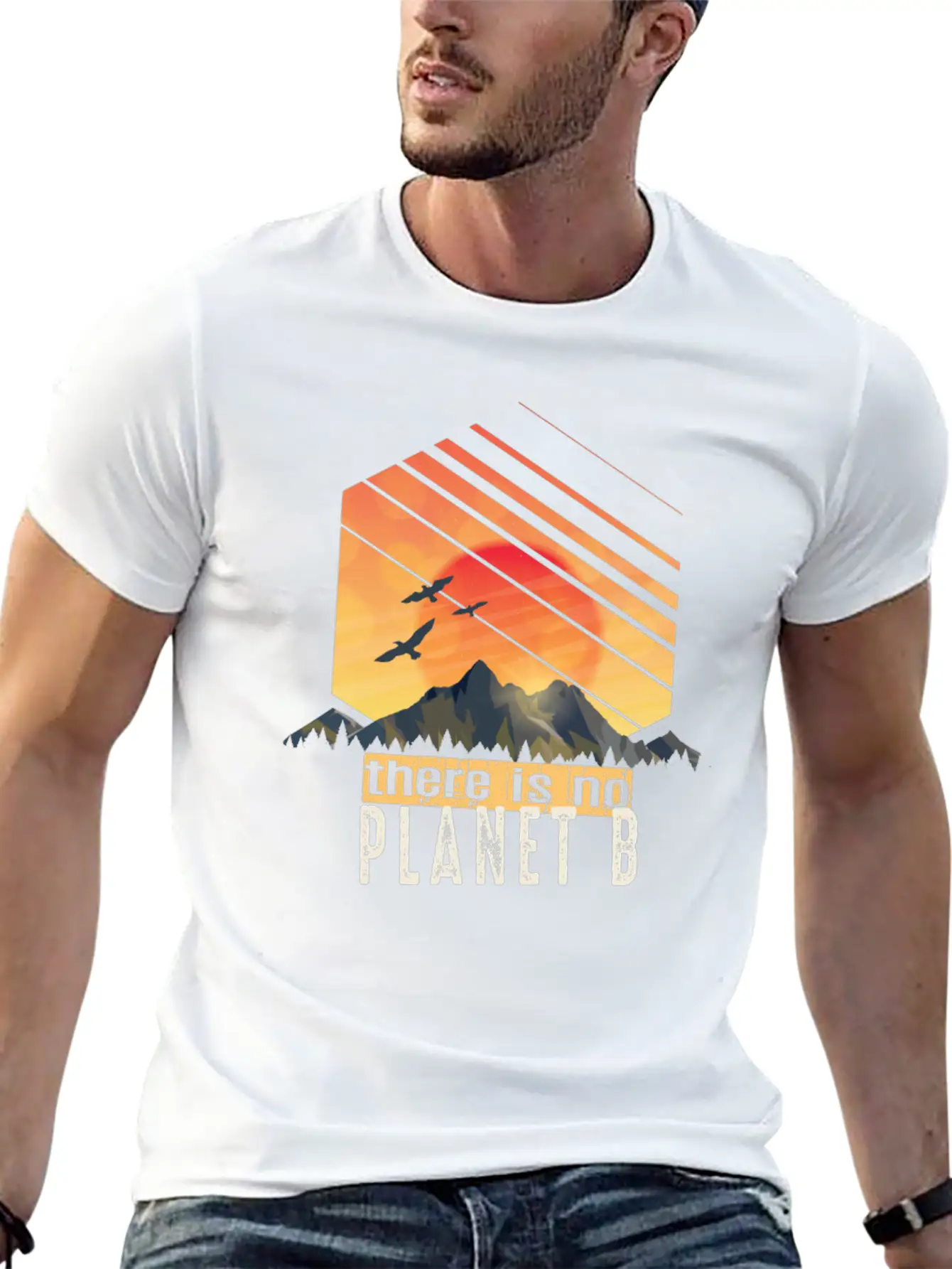 Thereis No Planet B, Climate Change Stylish Everyday T-Shirt – Unisex Basic Cotton Tee