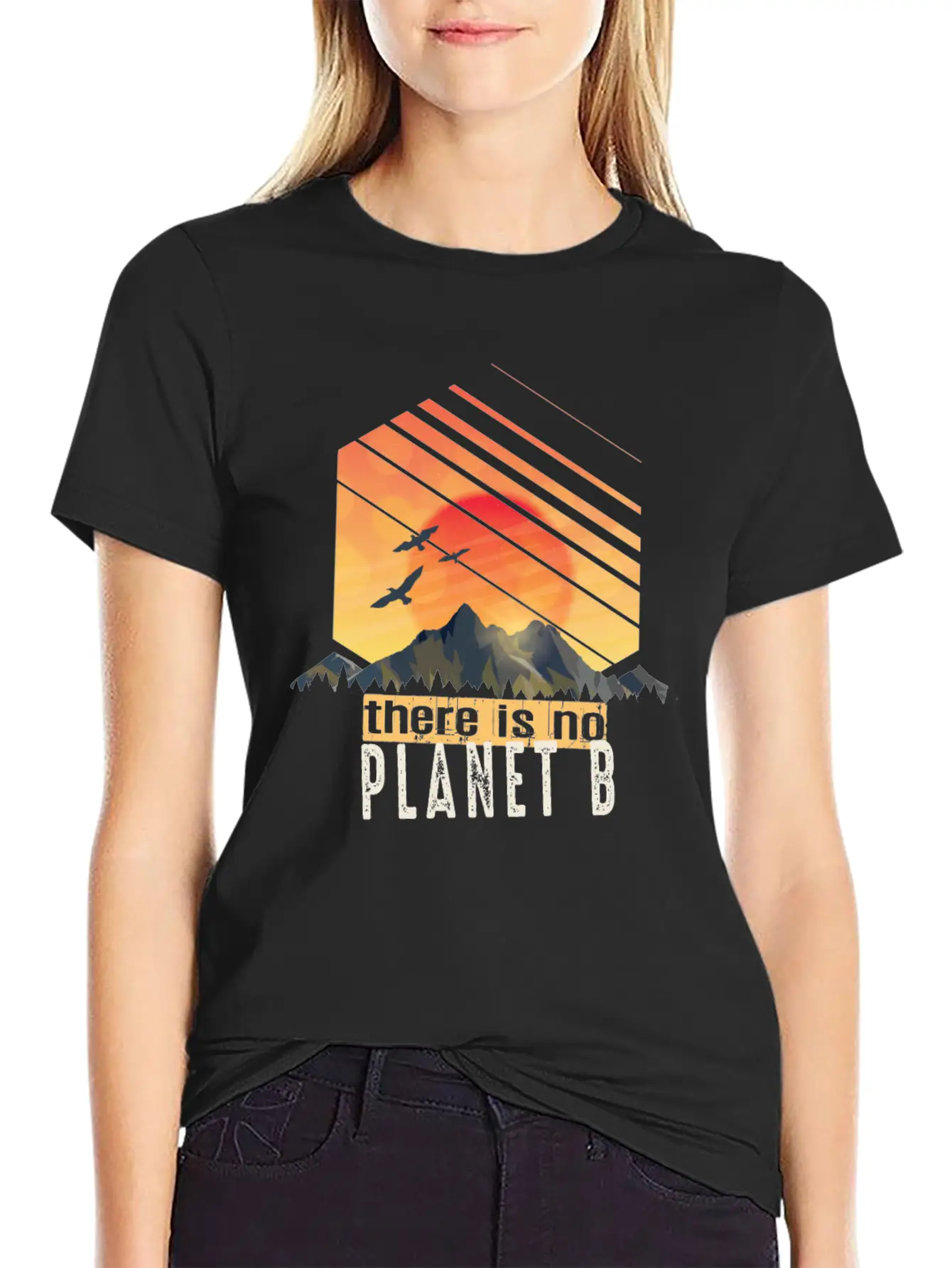 Thereis No Planet B, Climate Change Stylish Everyday T-Shirt – Unisex Basic Cotton Tee